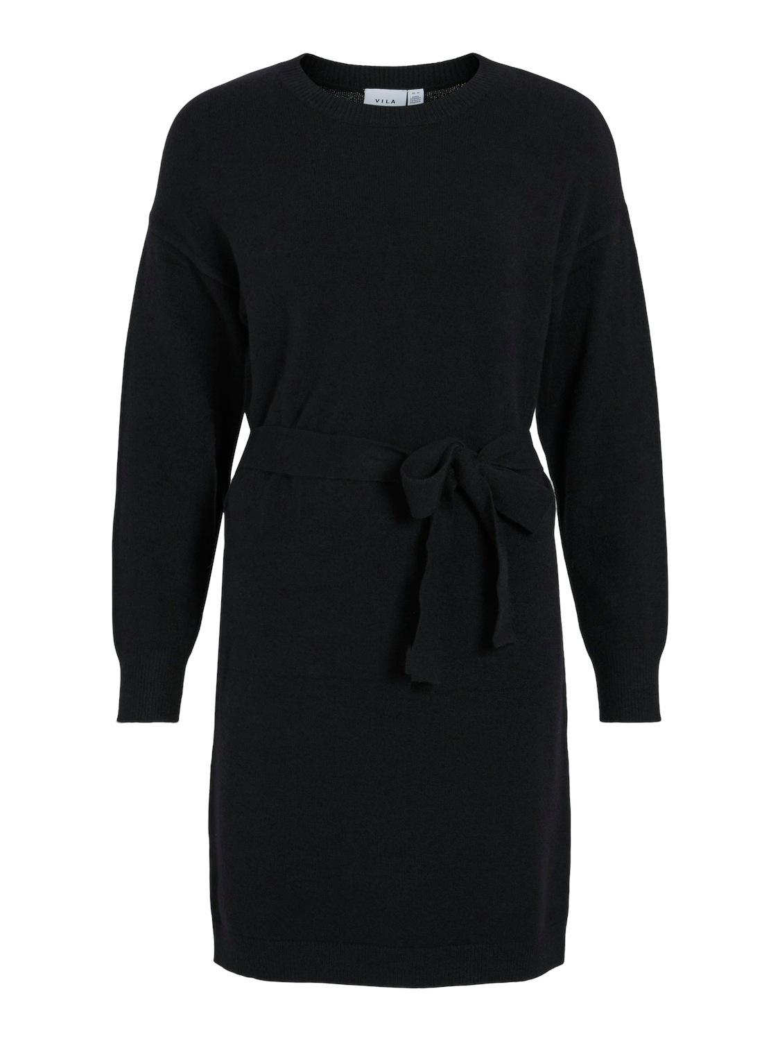 Vila Strickkleid »VIRIL O-NECK L/S BELT KNIT DRESS - NOOS«