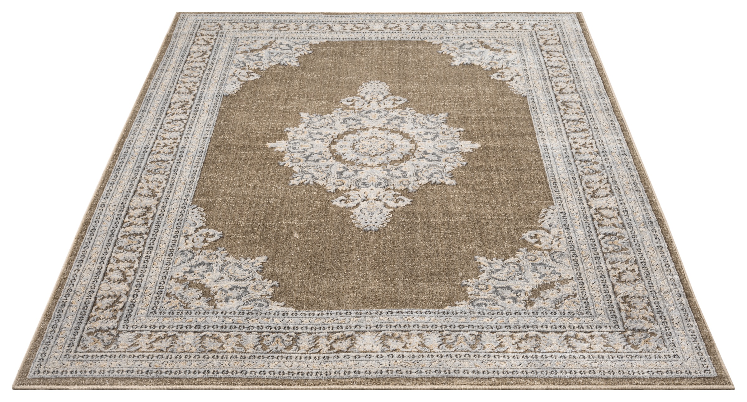 OTTO home Teppich »Banli« rechteckig 9 mm Höhe dezenter Glanz, Schrumpf-Garn-Effekt, Vintage-Look, Orient-Optik