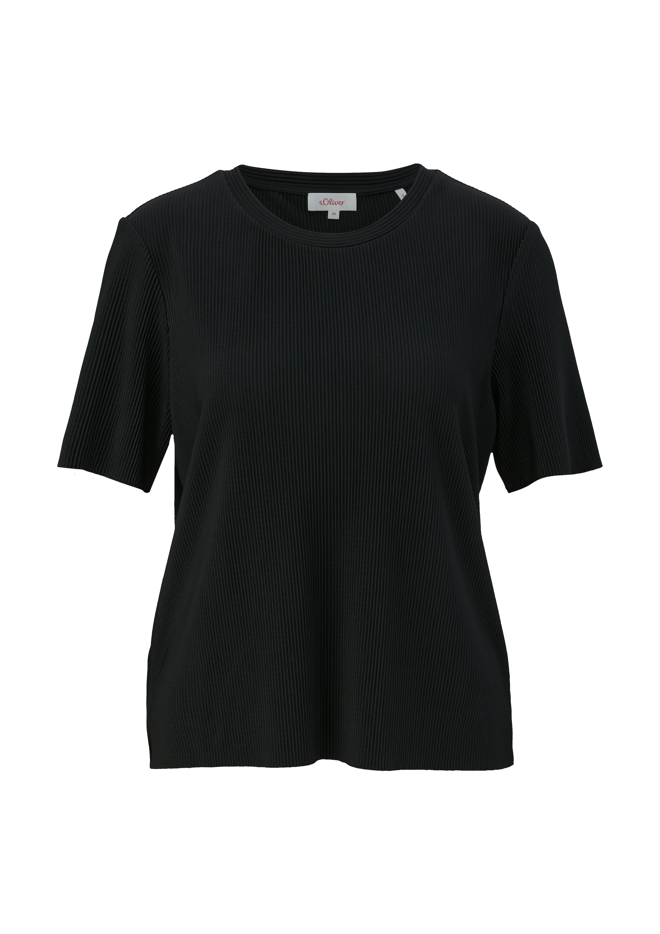 s.Oliver T-Shirt, mit Plisseefalten