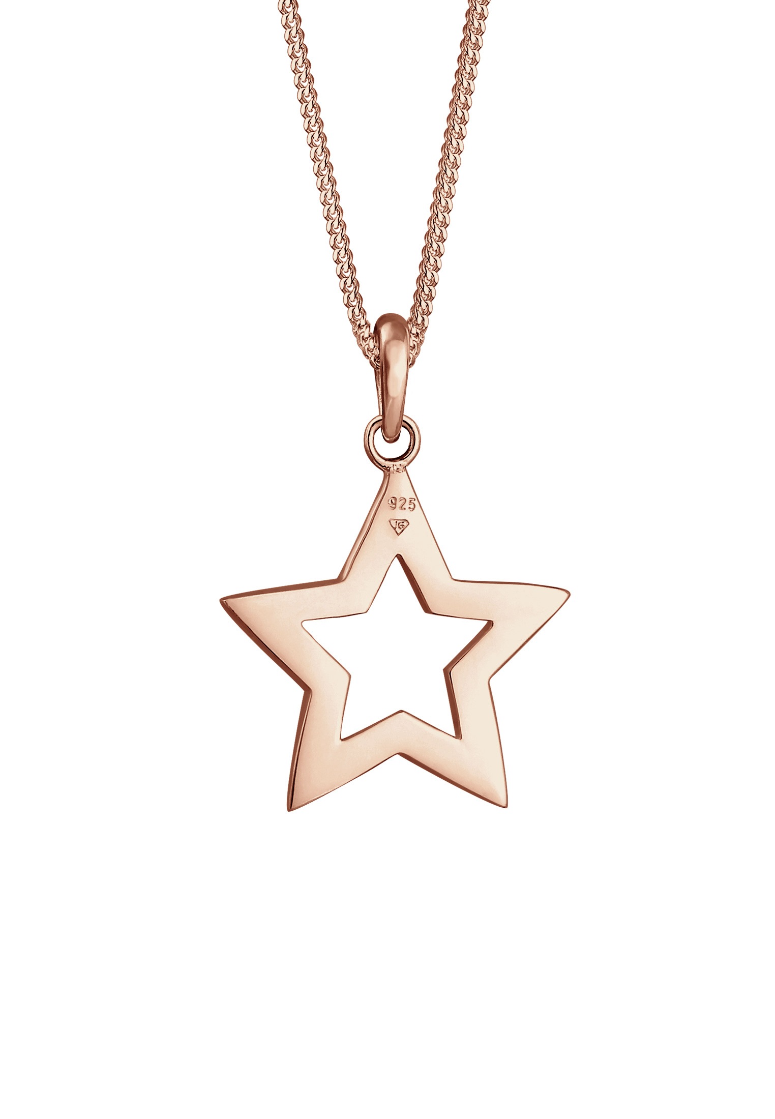 Elli Silberkette »Halskette Stern Astro Kristalle 925 Silber«