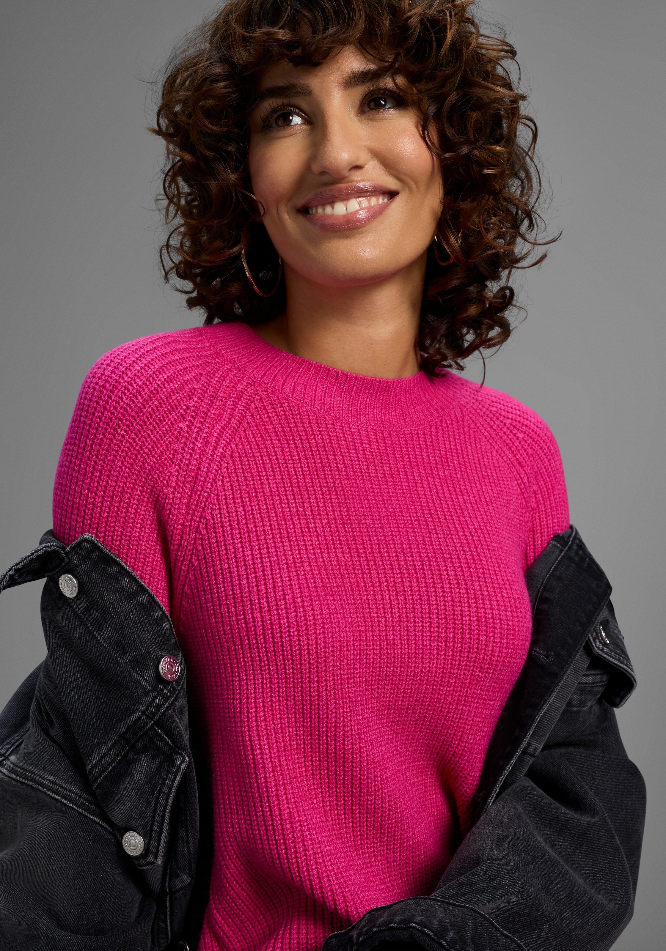 Laura Scott Strickkleid mit modischem Strickmuster