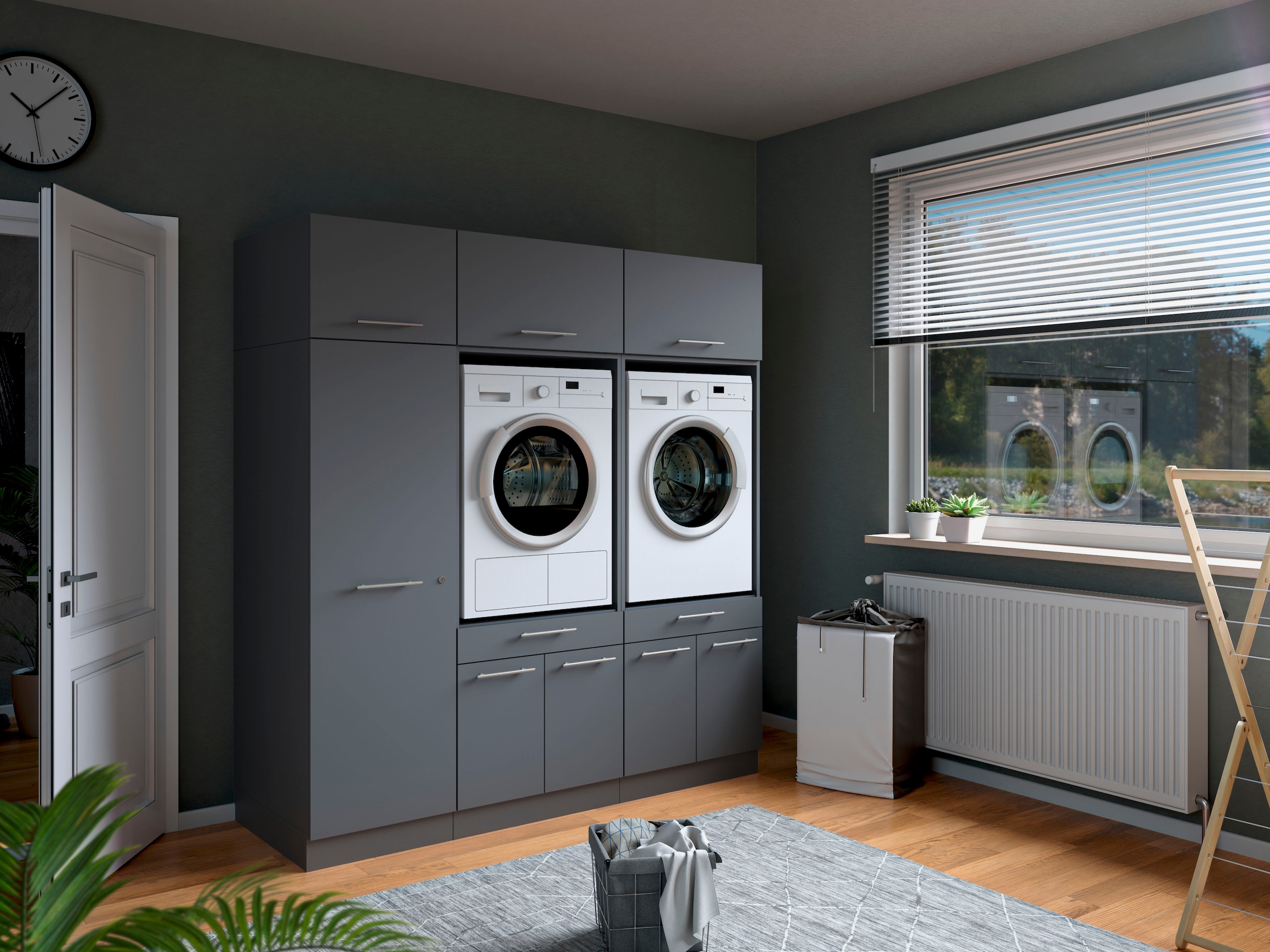Laundreezy Mehrzweckschrank-Set »Laundreezy, 6-tlg. Mehrzweckschrank-Set B/H/T 186/200/68 cm« 6 Stk. tlg.
