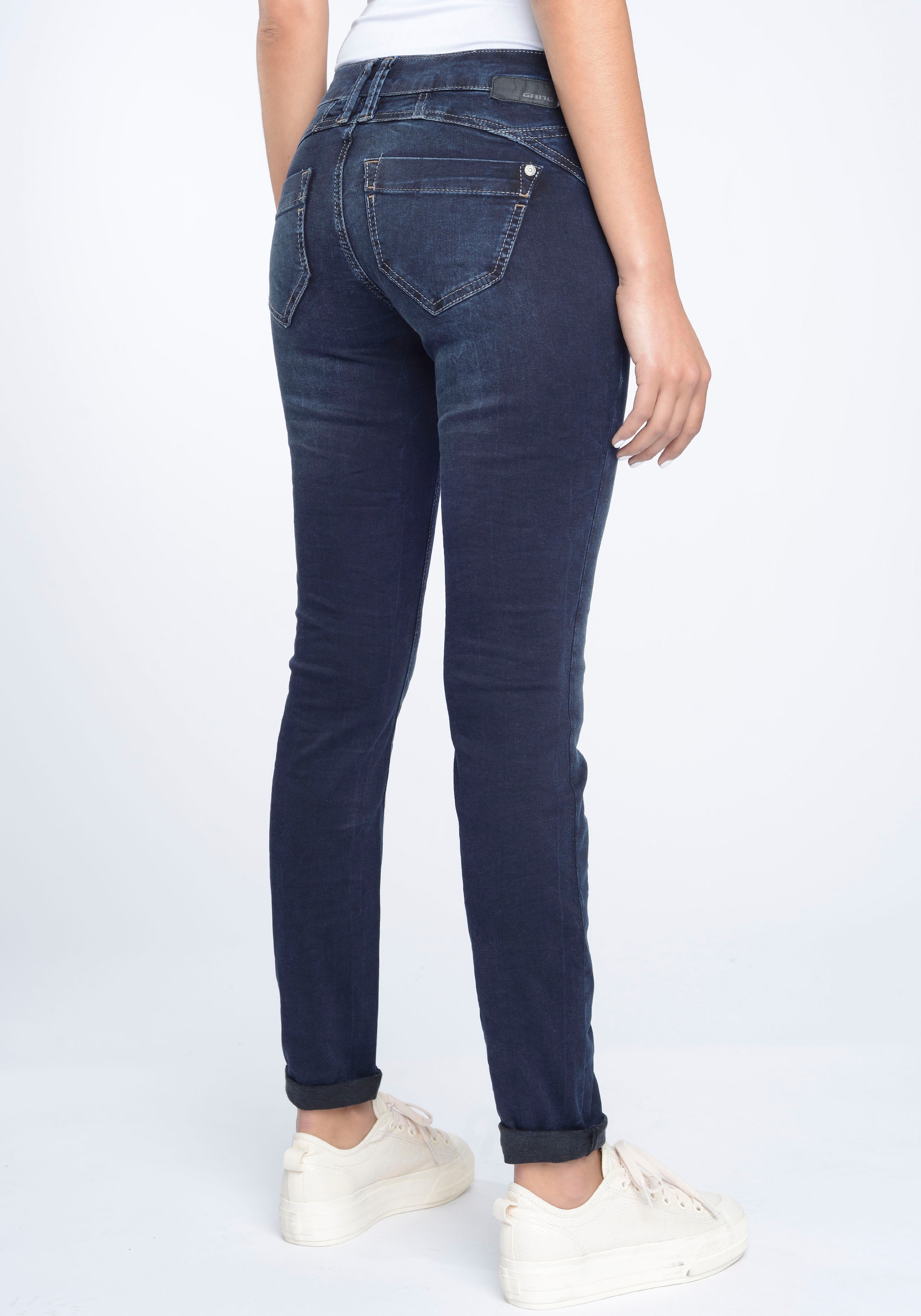 GANG Skinny-fit-Jeans »94Nena«, in authenischer Used-Waschung bei ♕ | Stretchjeans
