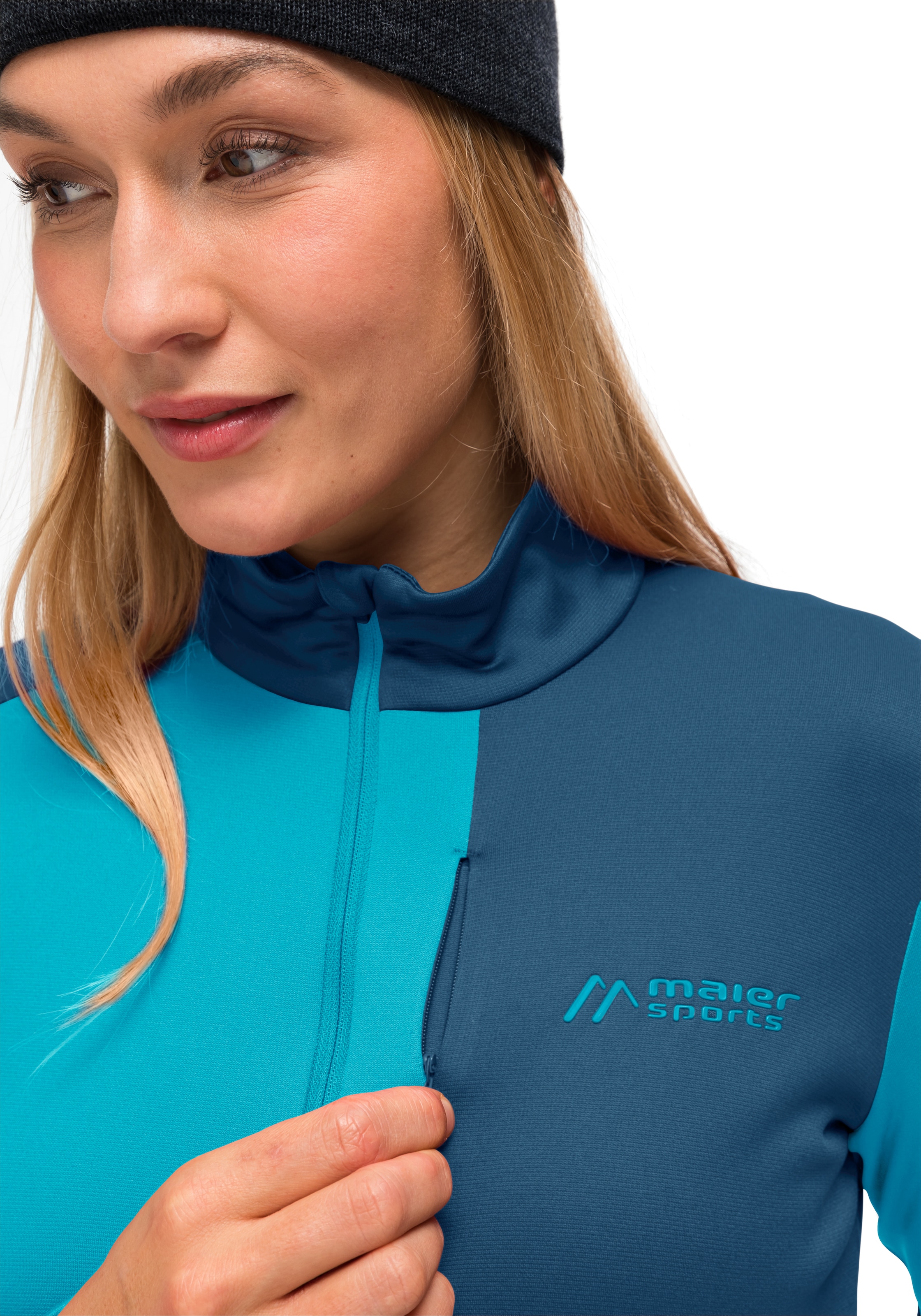 Maier Sports Fleecejacke »Purga Jacket«, Damen Midlayer, Fleece mit aufgerauter Innenseite
