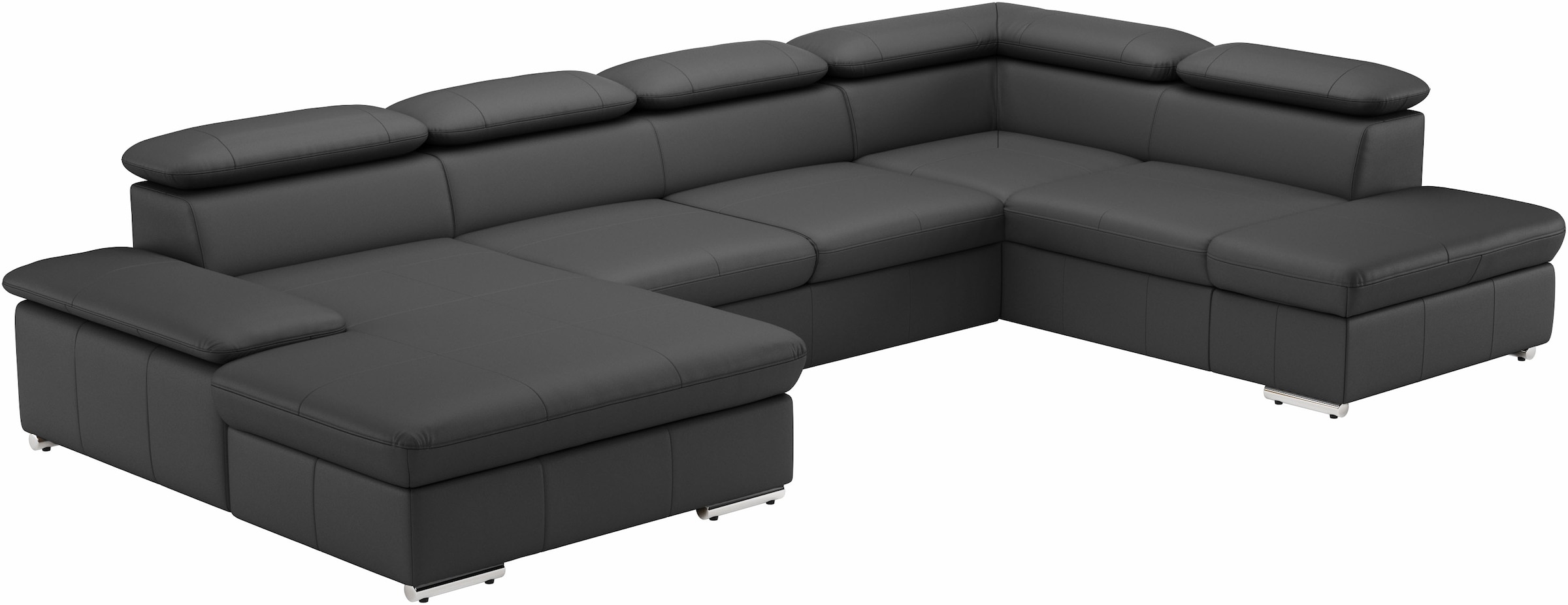 sit&more Wohnlandschaft »Valantine U-Form«, inkl. Kopf- und Armteilverstellung, wahlweise mit Bettfunktion