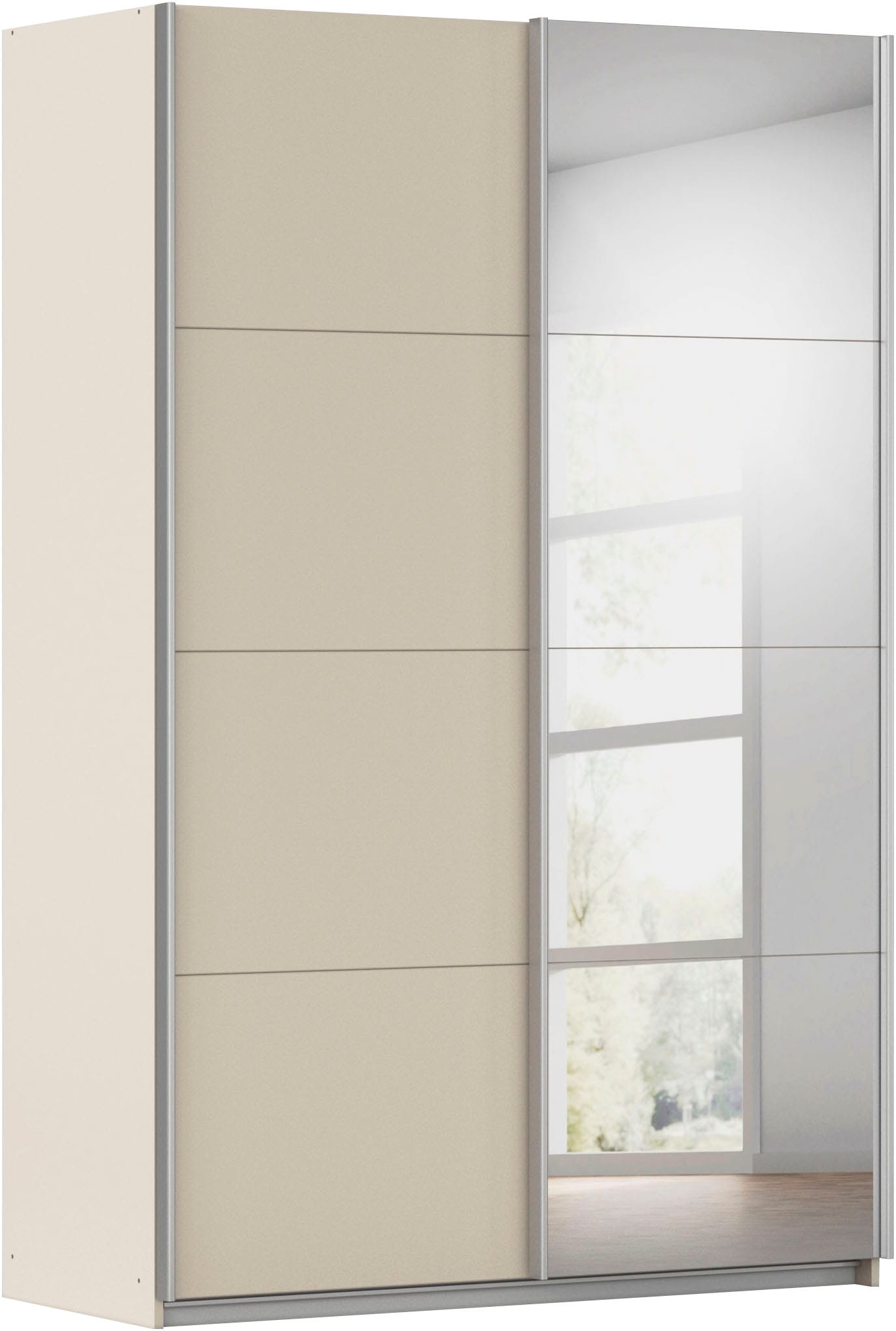 rauch Schwebetürenschrank »Kleiderschrank Schrank Garderobe Schlafzimmerschrank CORTONA« erhältlich in Breite: 136/181/203/226/271/315/360 cm, Höhe: 210/229 cm,  in 3 Ausstattungen BASIC/CLASSIC/PREMIUM (SOFT-CLOSE) MADE IN GERMANY