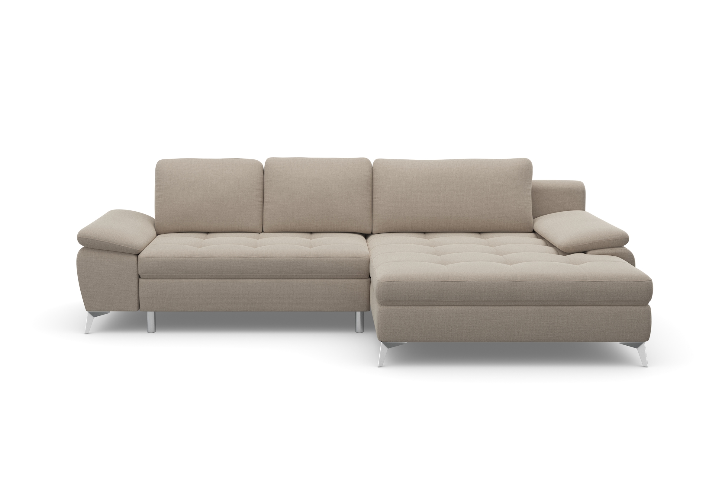 sit&more Ecksofa »Latigo L-Form«, mit Mega-Recamiere, wahlweise mit Bettfunktion und Bettkasten