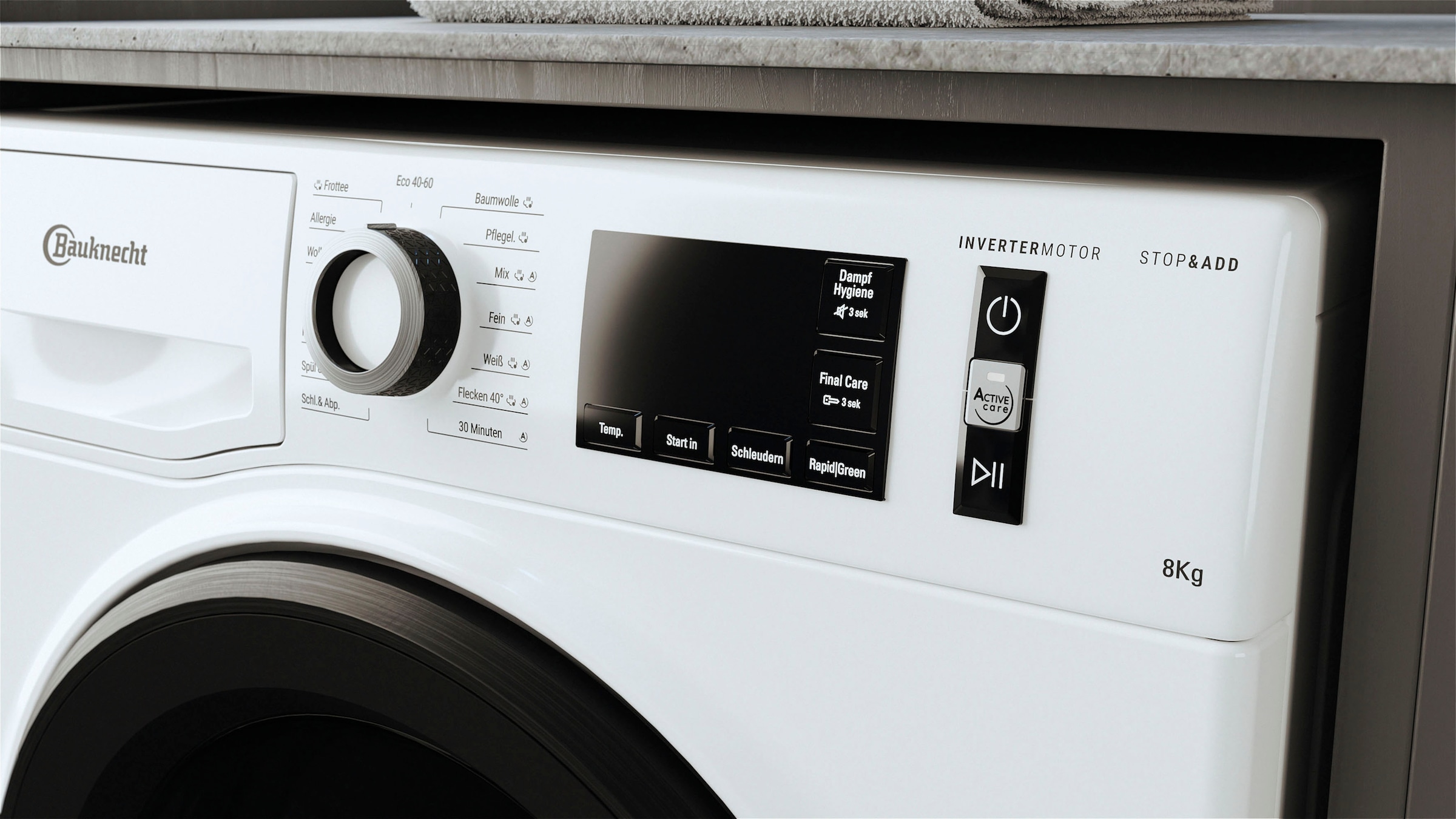 BAUKNECHT Waschmaschine »SUPER ECO 8464A«, 8 kg, 1400 U/min, 4 Jahre Herstellergarantie