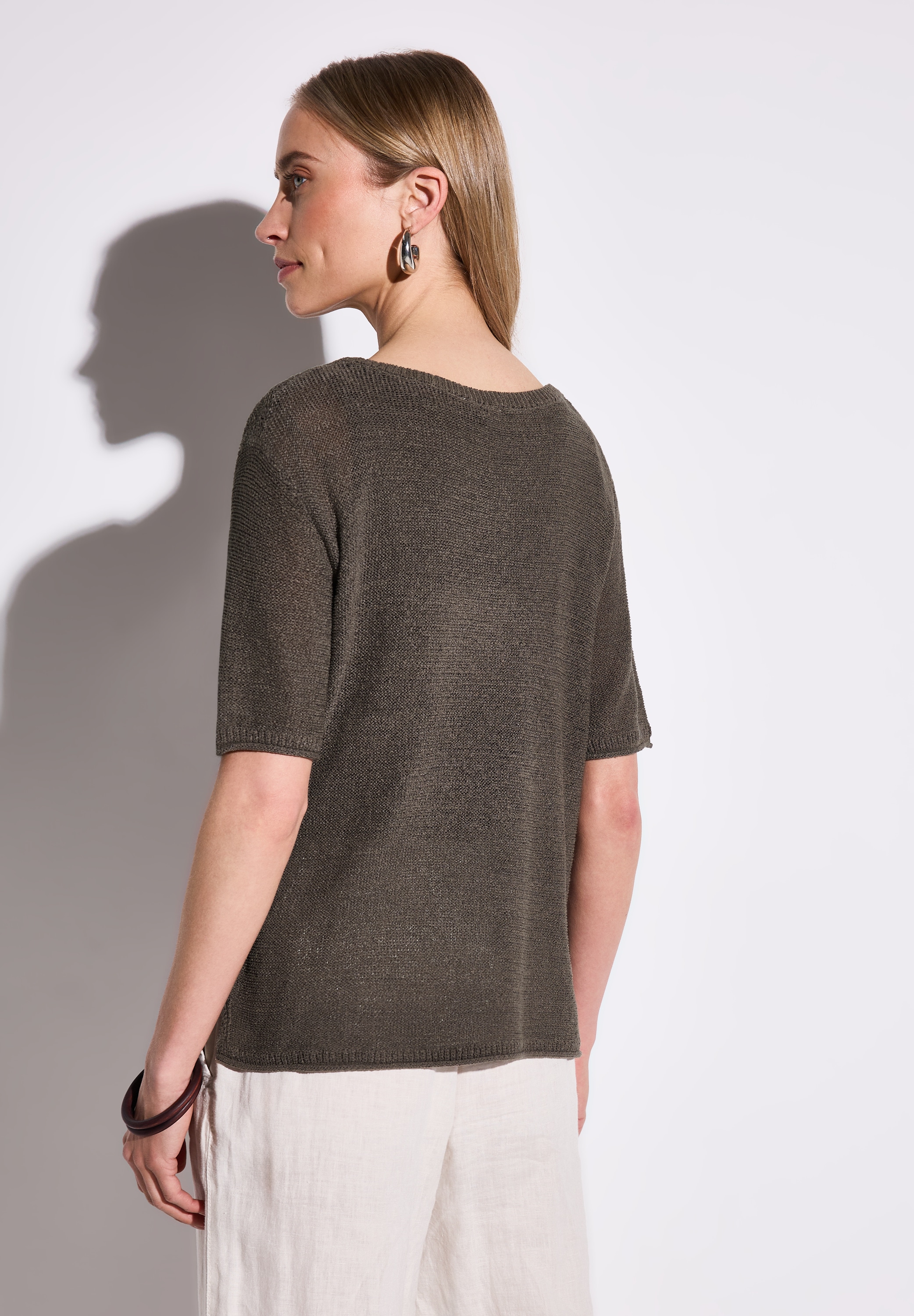 STREET ONE Strickpullover, mit seitlichen Schlitzen