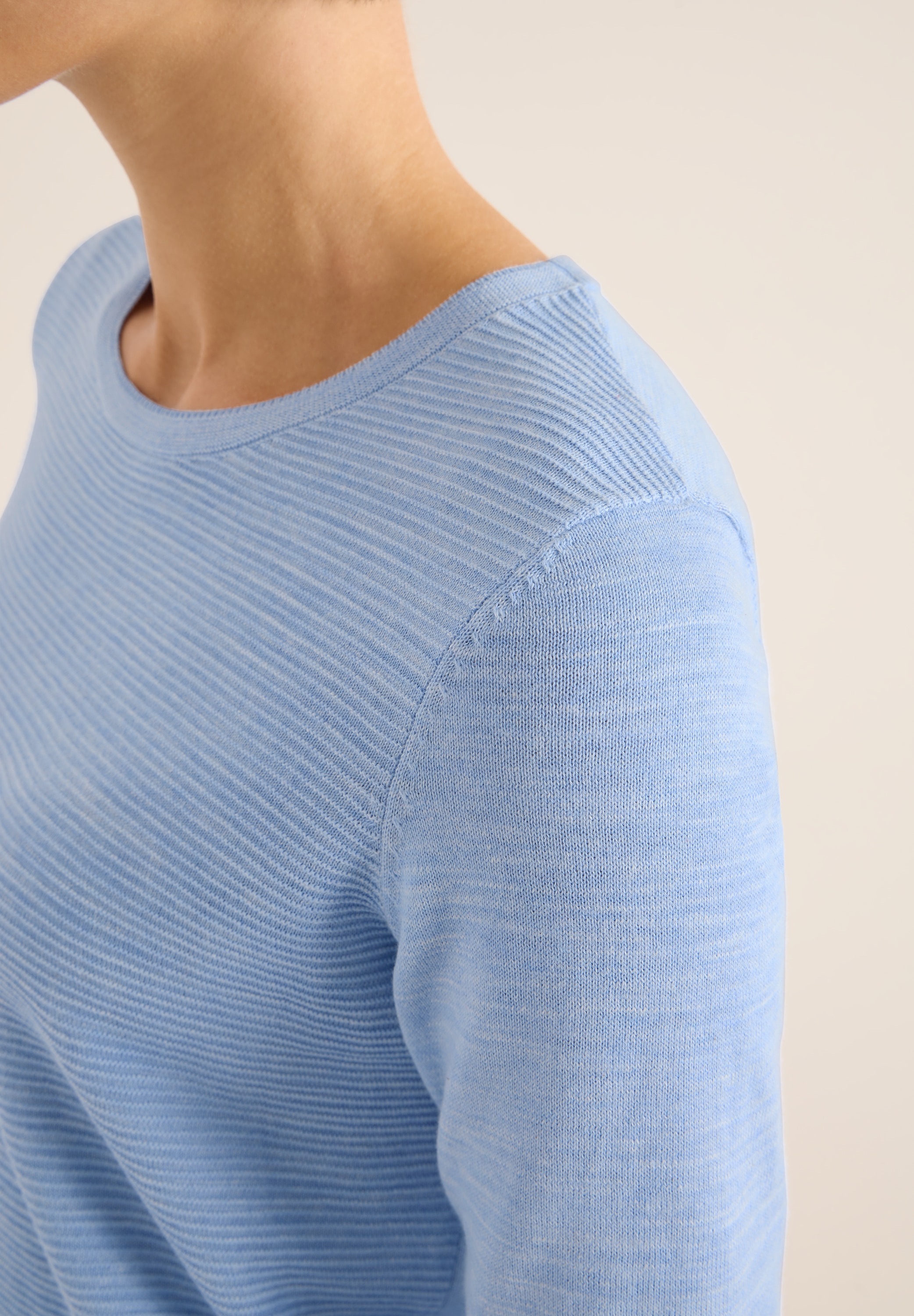 Cecil Rundhalspullover mit Struktur