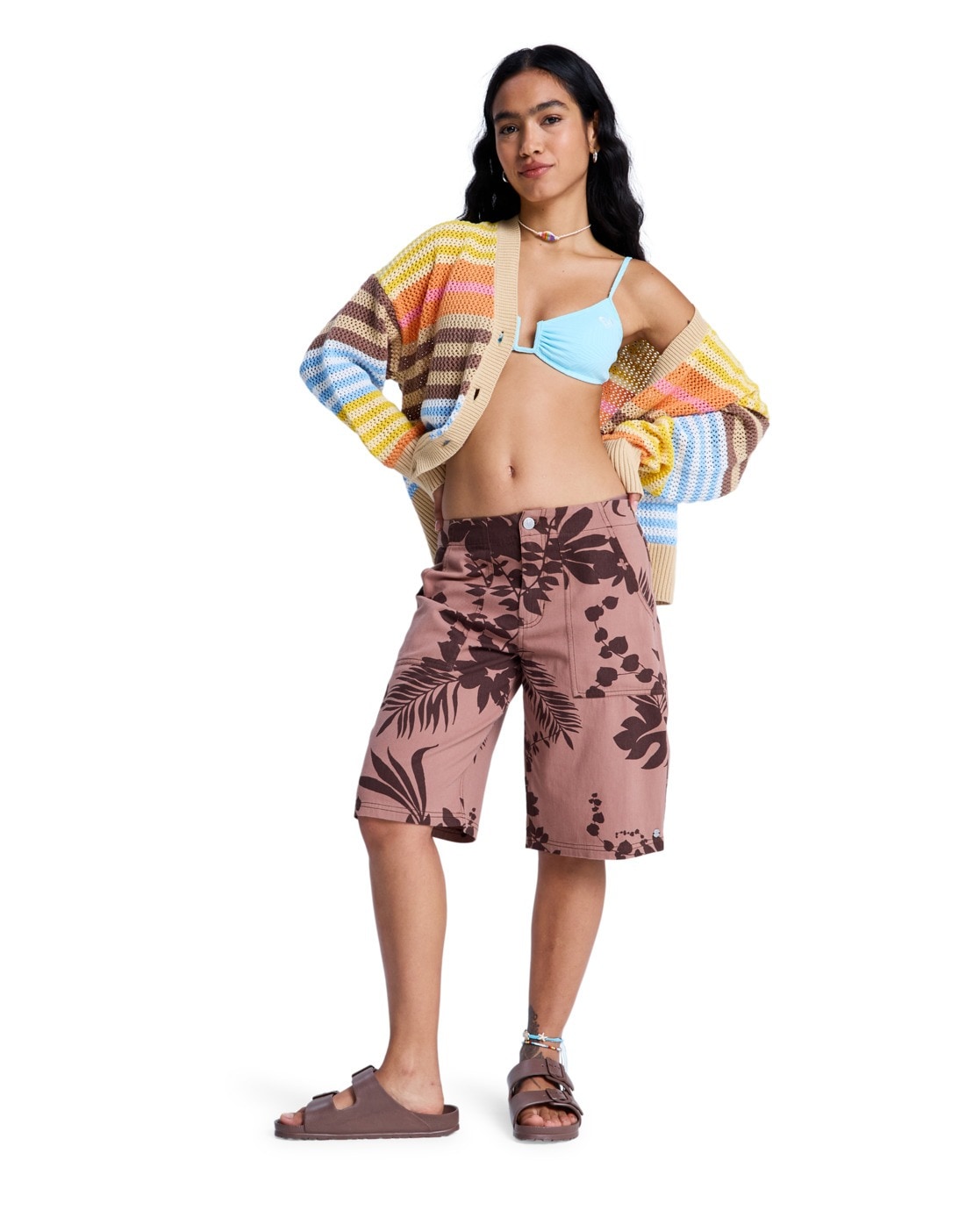 Roxy Fleecepullover »Cosmic Coast Stripes«
