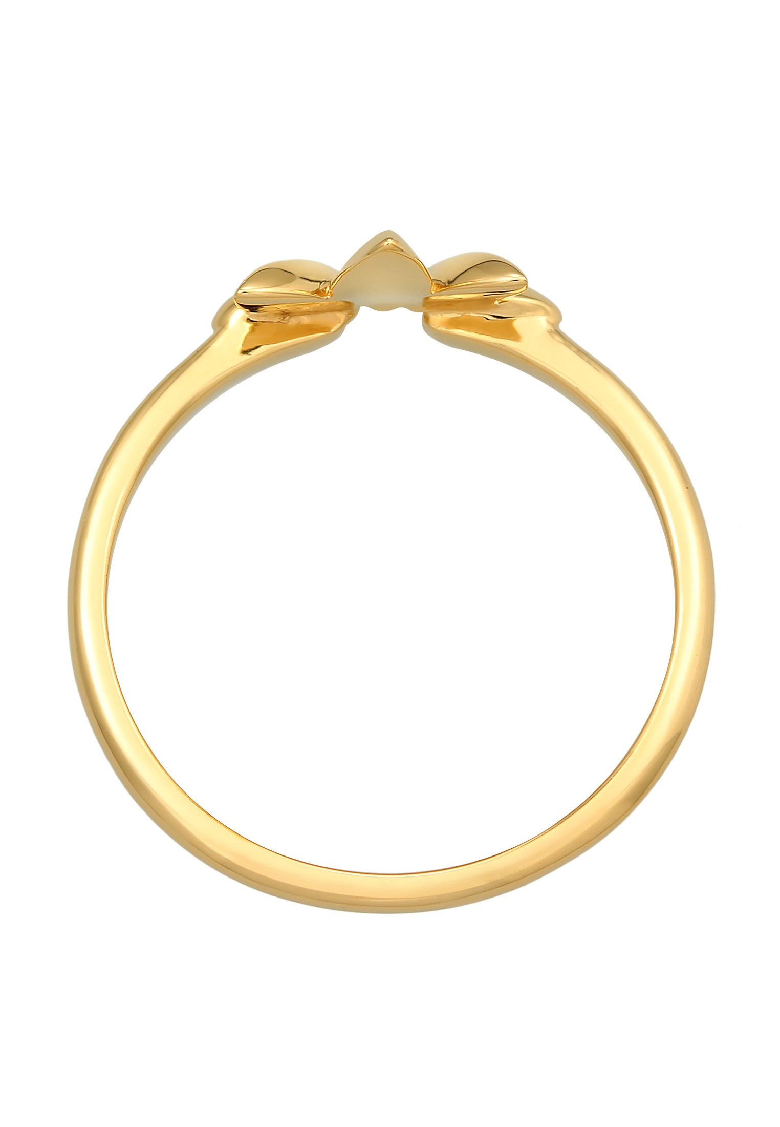Elli Silberring »Ring Blatt Leaf Natur 925 Silber«