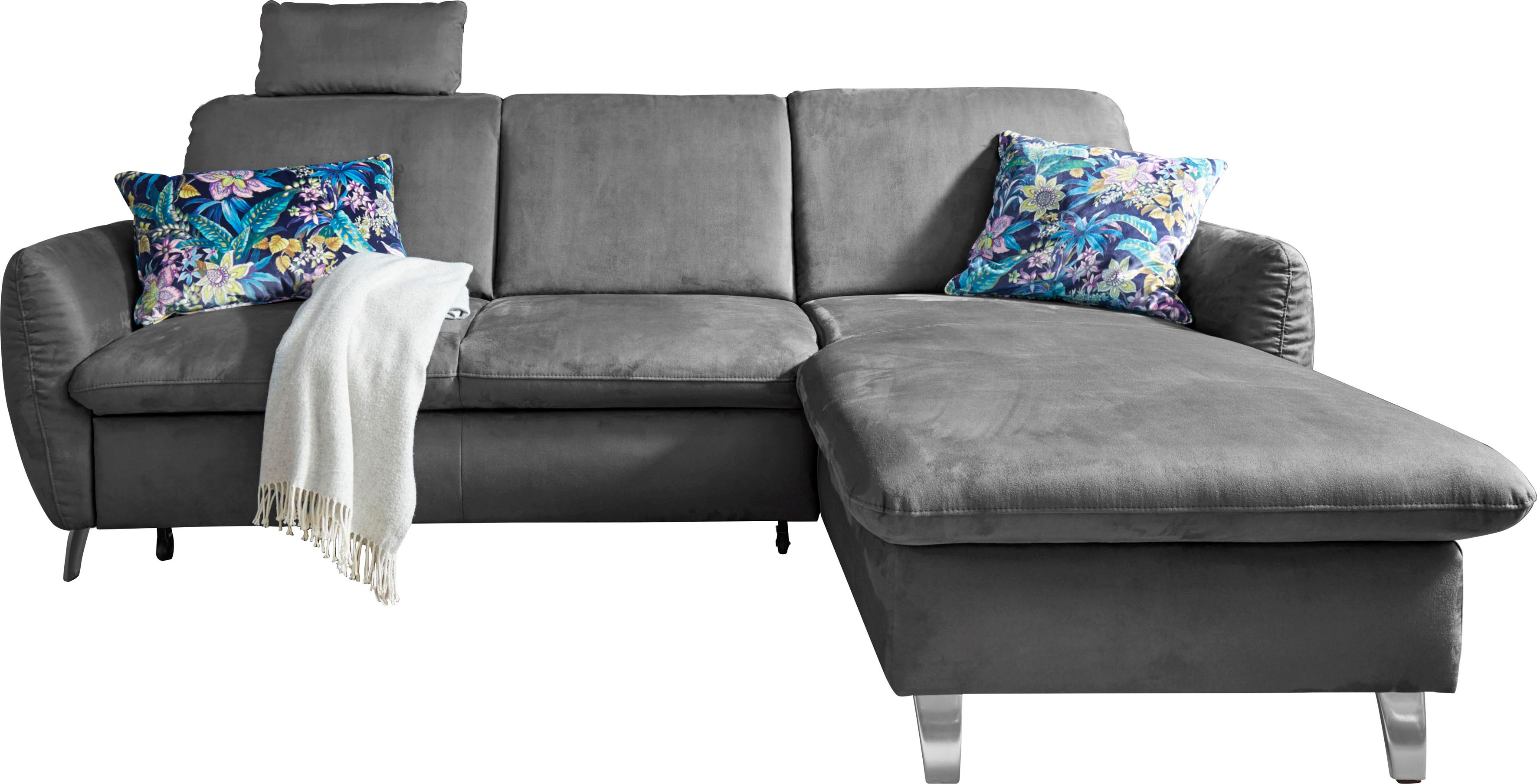 sit&more Ecksofa "Daytona L-Form" mit Federkern, einer Kopfstütze und wahlweise mit Schlaffunktion