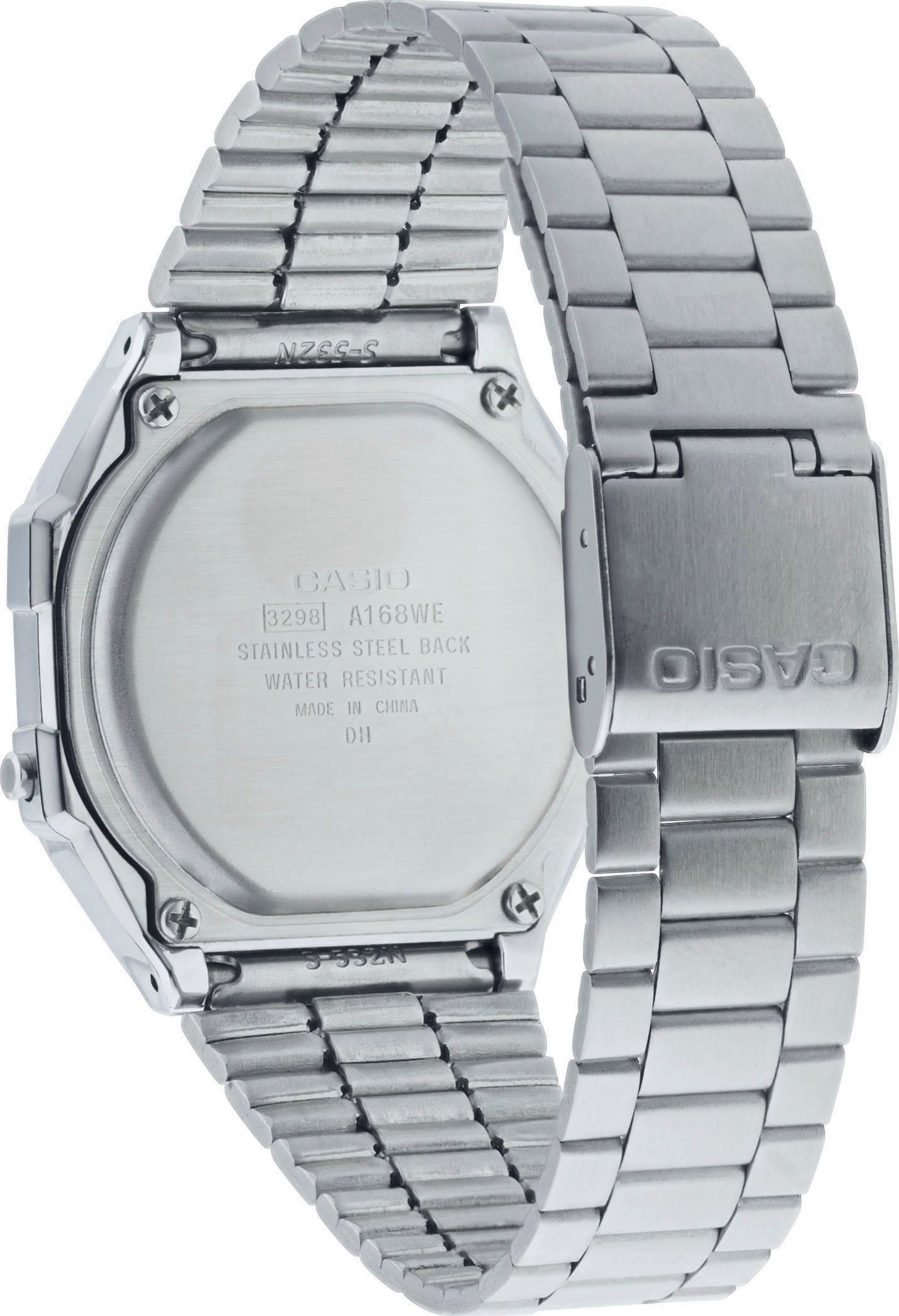 CASIO VINTAGE Chronograph, Quarzuhr, Armbanduhr, Damenuhr, Herrenuhr, Edelstahlarmband,Digitaluhr