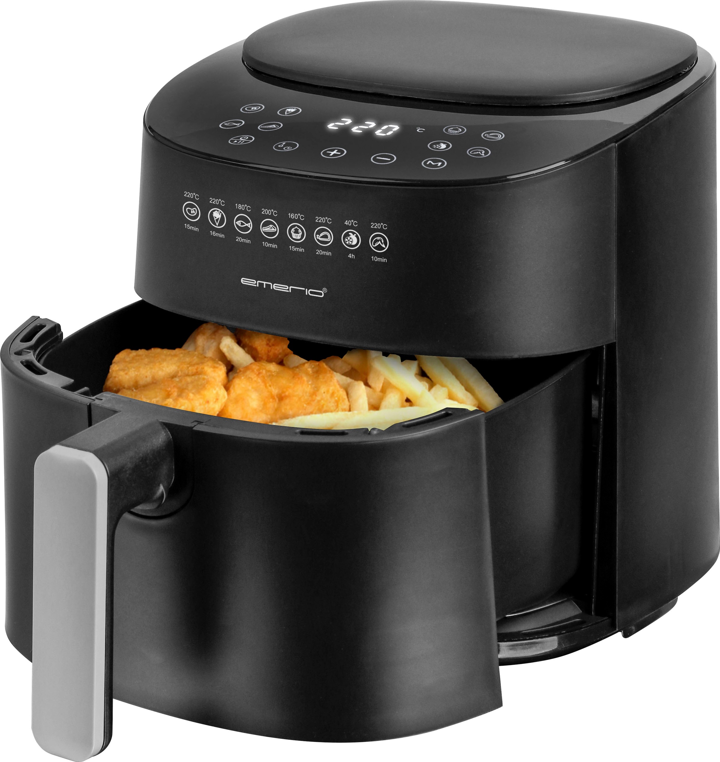 Emerio Heißluftfritteuse "AF-129369" 1300 W Fassungsvermögen 4,5 l
