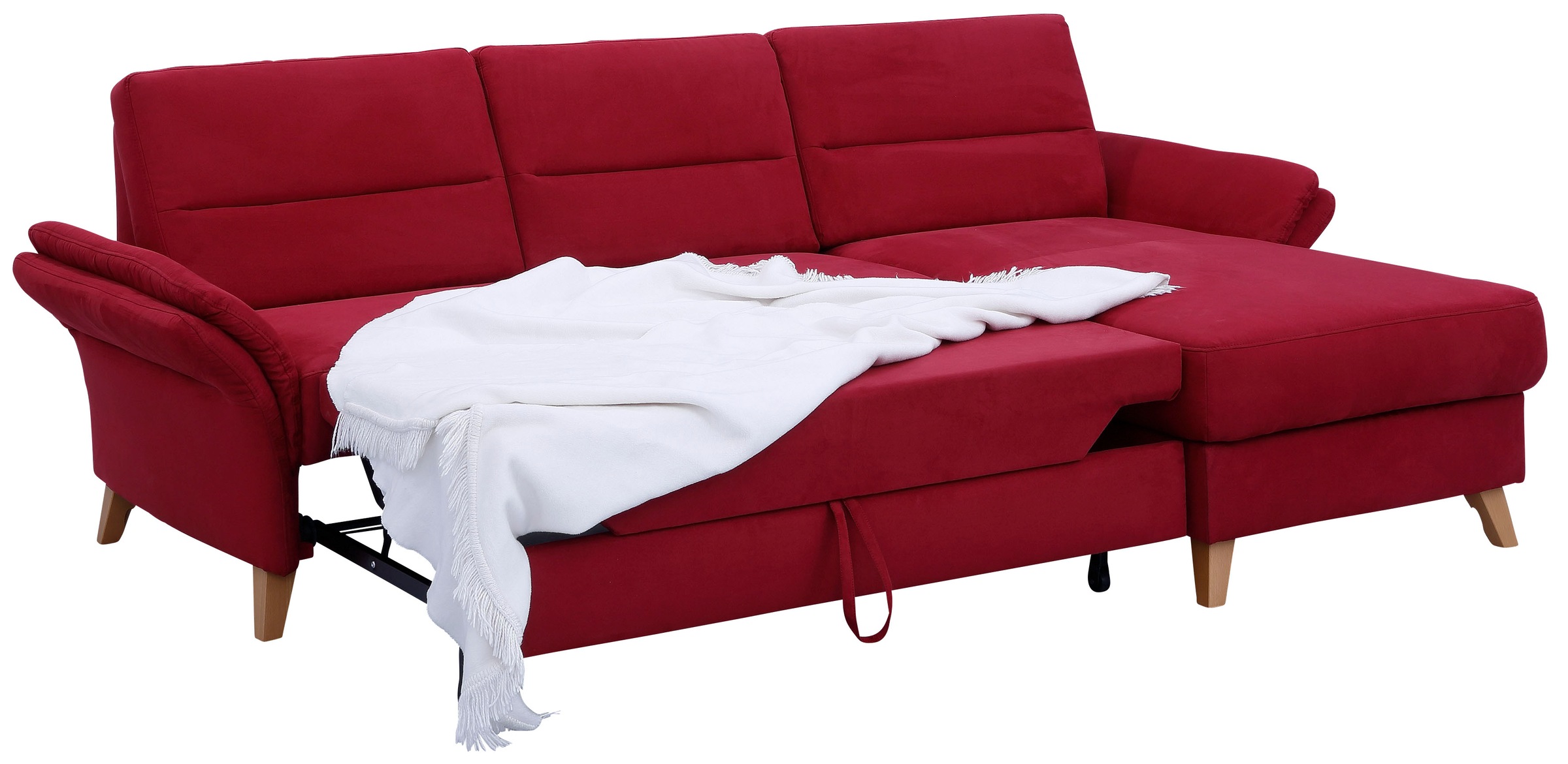 Home affaire Ecksofa »Westerland L-Form«, Federkern-Polsterung, wahlweise mit Bettfunktion, Bettkasten