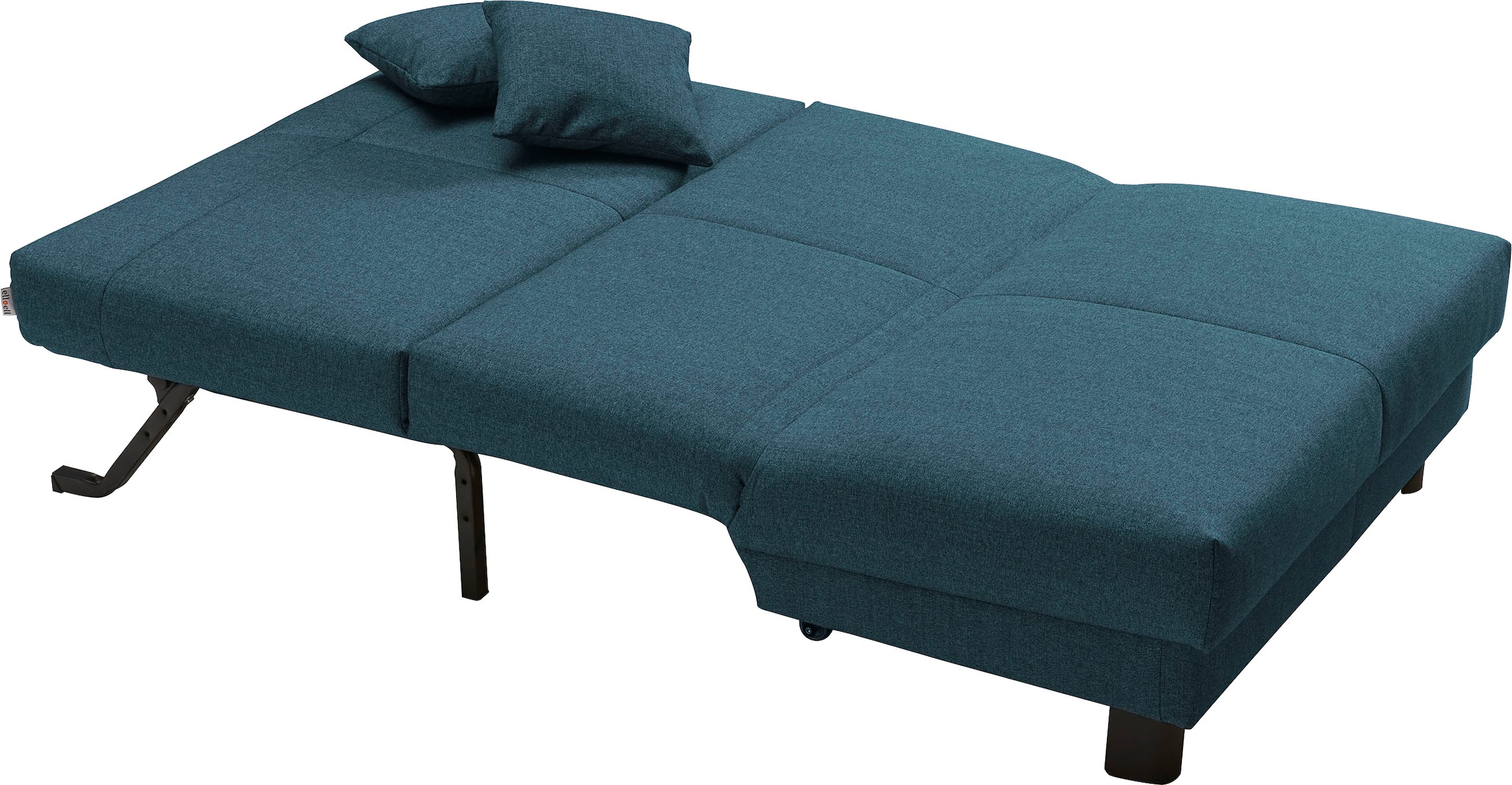 ell + ell Schlafsofa »Enny« Liegefläche Breite 120 oder 140 cm, Liegehöhe 45 cm, Füße schwarz