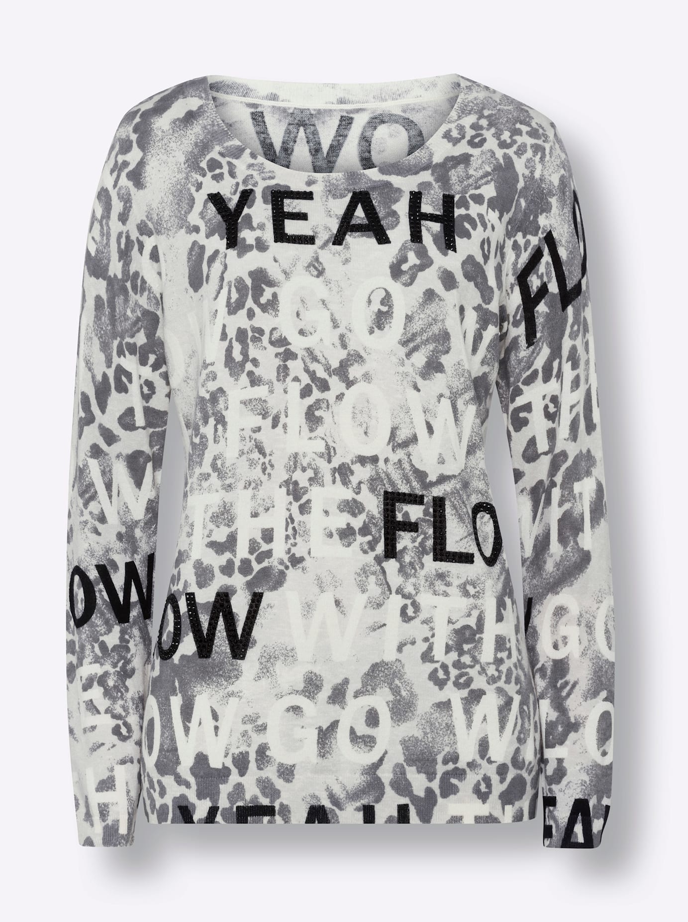 heine Strickpullover »Druck-Pullover«