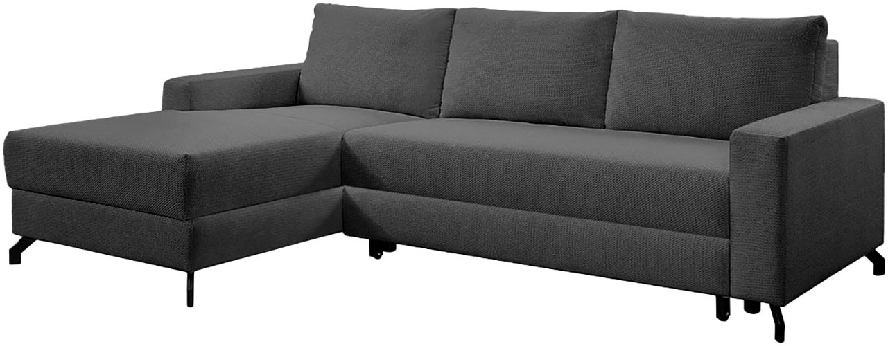 exxpo - sofa fashion Ecksofa »Quattro L-Form, B/T: 247/162 cm«, wahlweise mit Bettfunktion, Bettkasten
