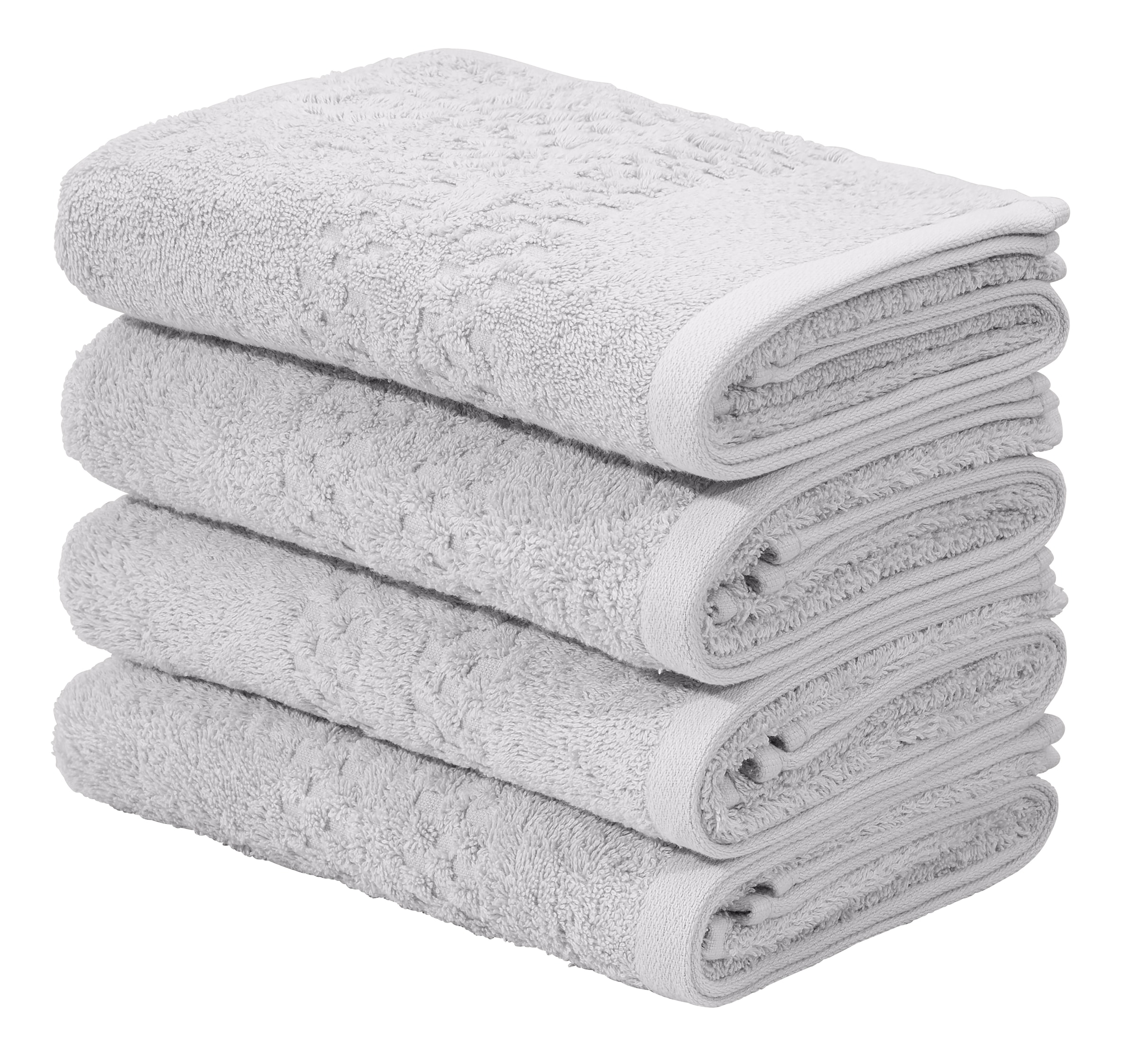 my home Handtuch »Regona, Handtücher (50x100cm), flauschig und weich, 500gr/m²«, (Set, 4 St.), Premium Handtücher mit Bordüre, Handtuch-Set, 100% Baumwolle