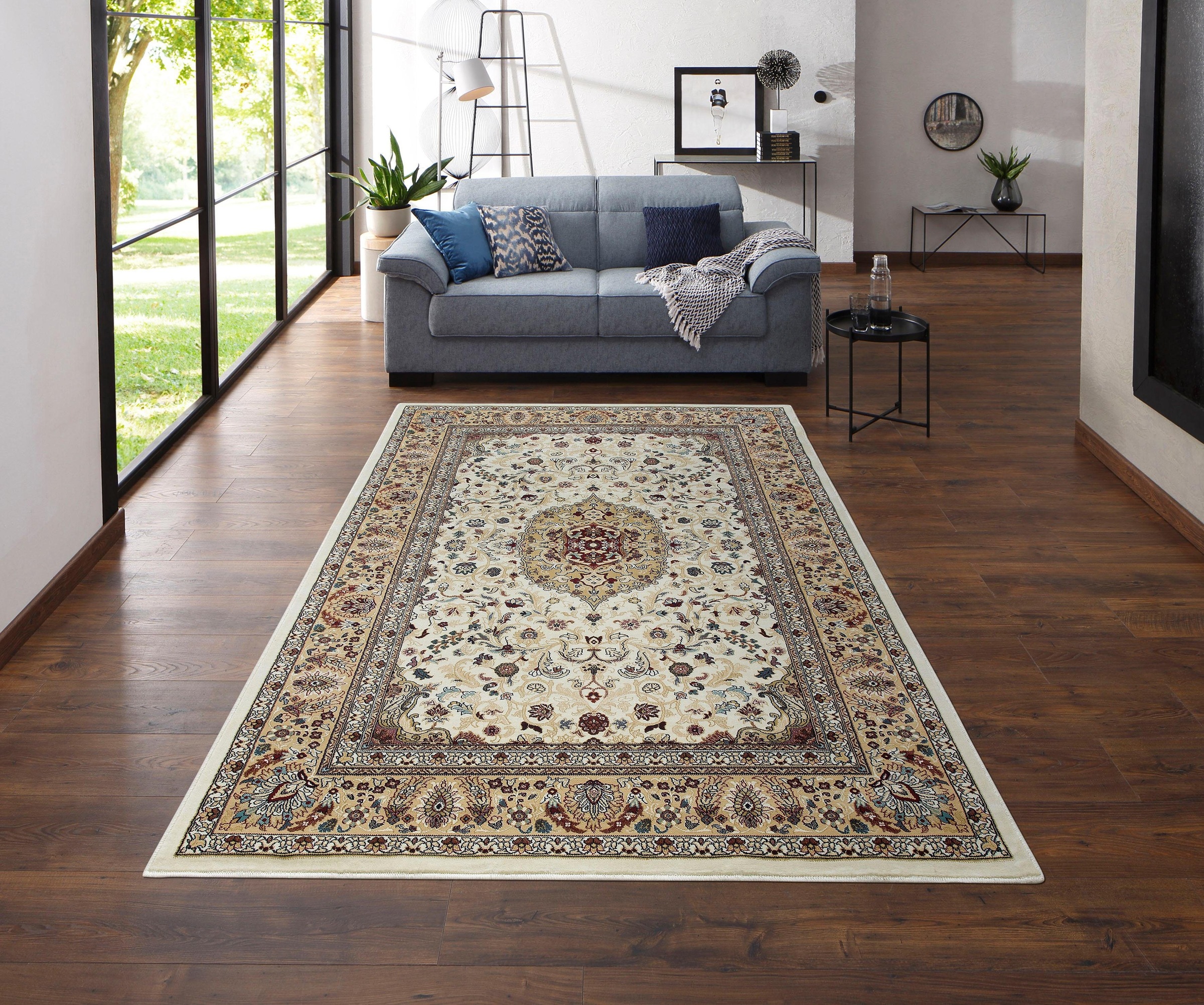 my home Teppich »Nevio«, weich rechteckig, Orient-Optik, mit Bordüre, online Kurzflor, kaufen Elegant, Pflegeleicht