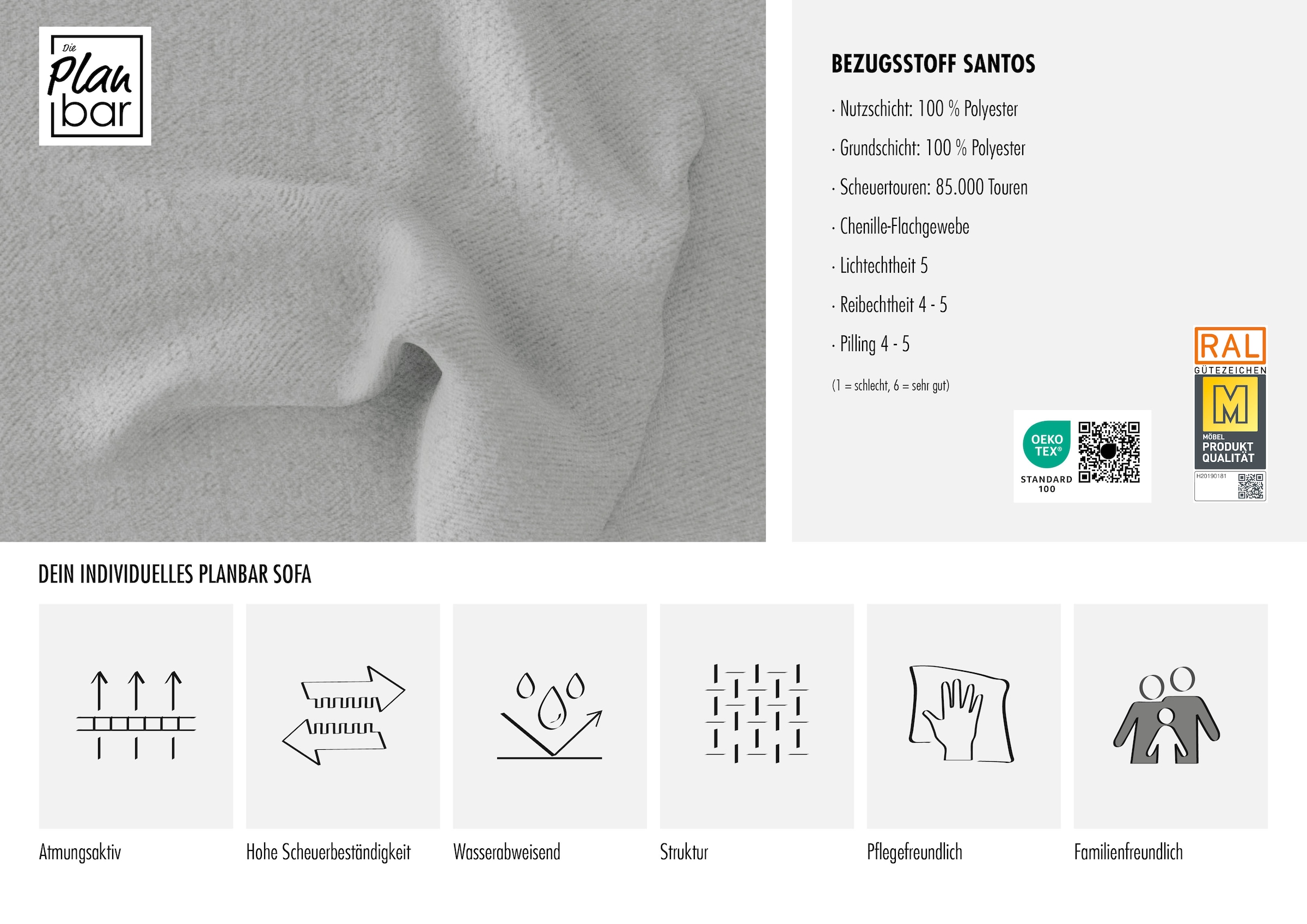 Die PlanBar Ecksofa »MP-IN18012 L-Form mit Kaltschaum-Polsterung« Sitztiefenverstellung, optional Kopfteilverstellung & Schlaffunktion