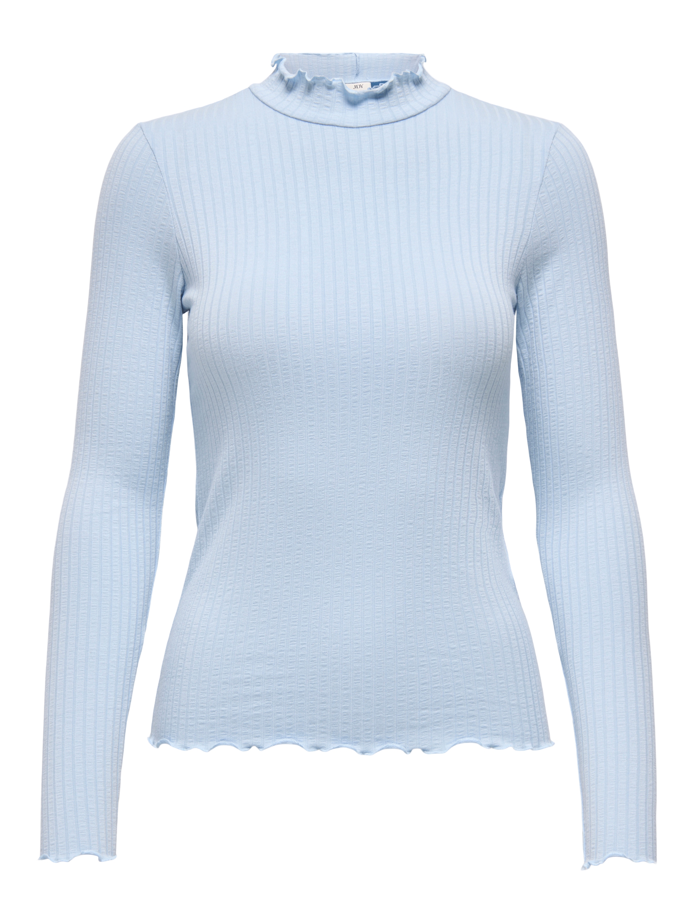 JDY Langarmbluse »JDYFRANSISKA L/S HIGHNECK TOP JRS NOOS« mit gewellten Säumen