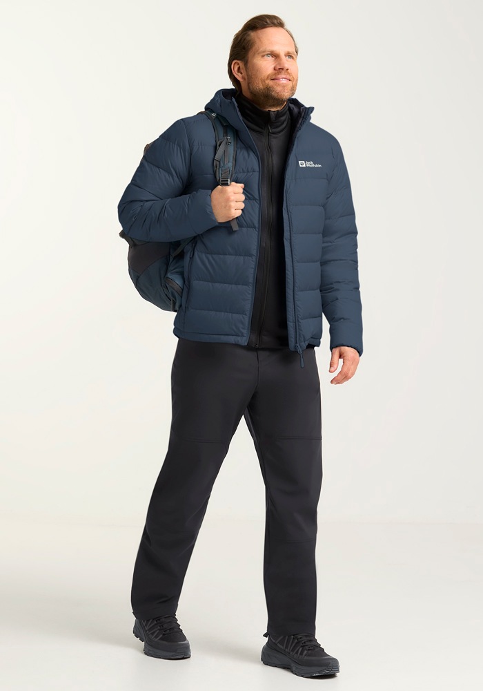 Jack Wolfskin Daunenjacke »ATHER DOWN HOODY M RDS«, mit Kapuze