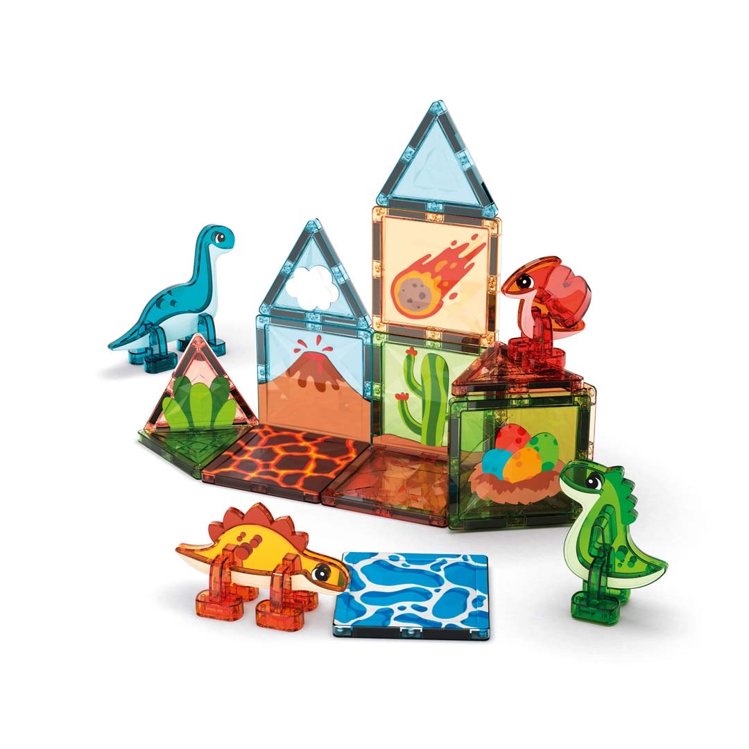 Geomag™ Magnetspielbausteine »Magnetic Tiles Dino World (4221)«