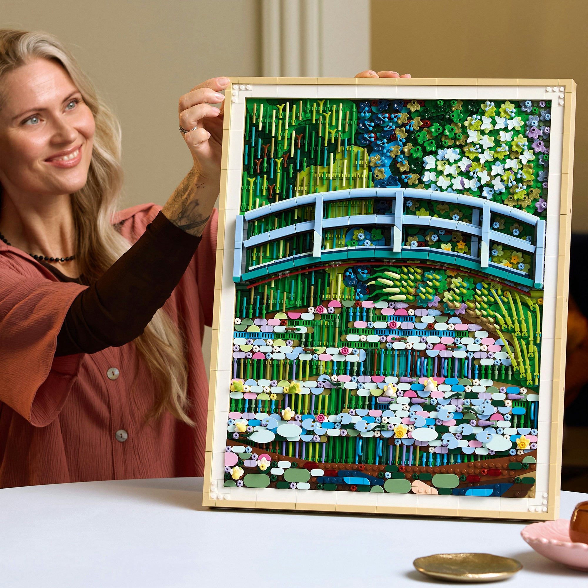 LEGO® Konstruktionsspielsteine »Claude Monet – Brücke über einen Seerosenteich (31220), LEGO ART«