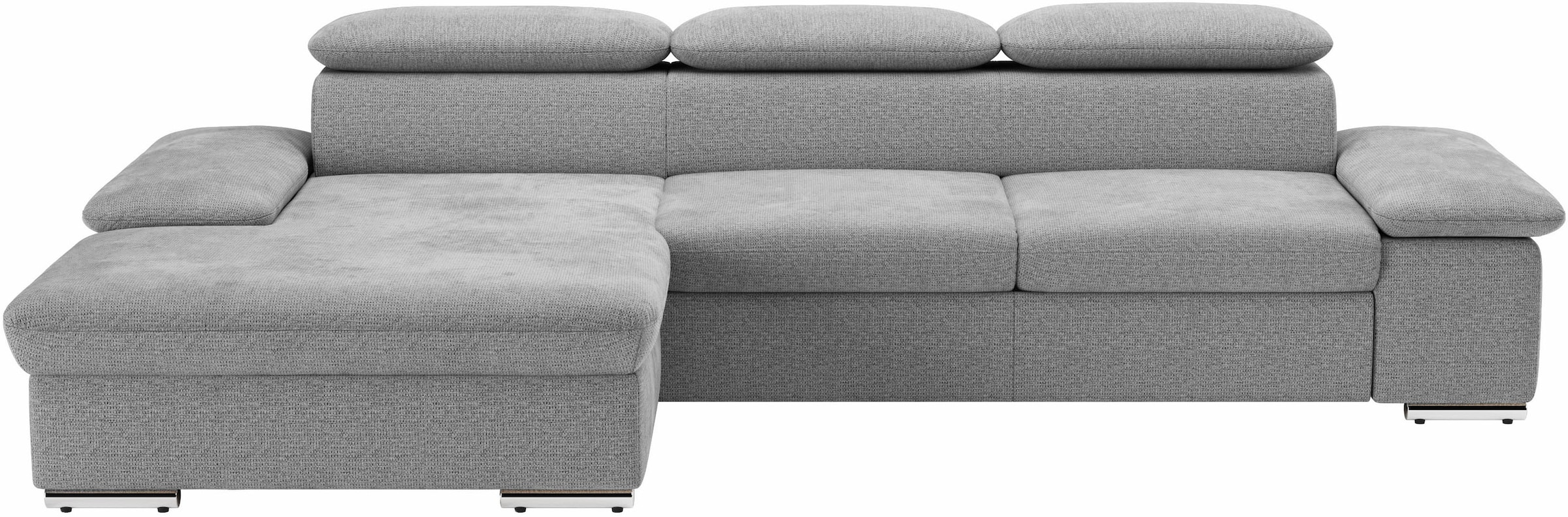 sit&more Ecksofa »Valantine L-Form, B: 286 cm«, mit Arm- & Kopfteilverstellung, optional mit Bettfunktion