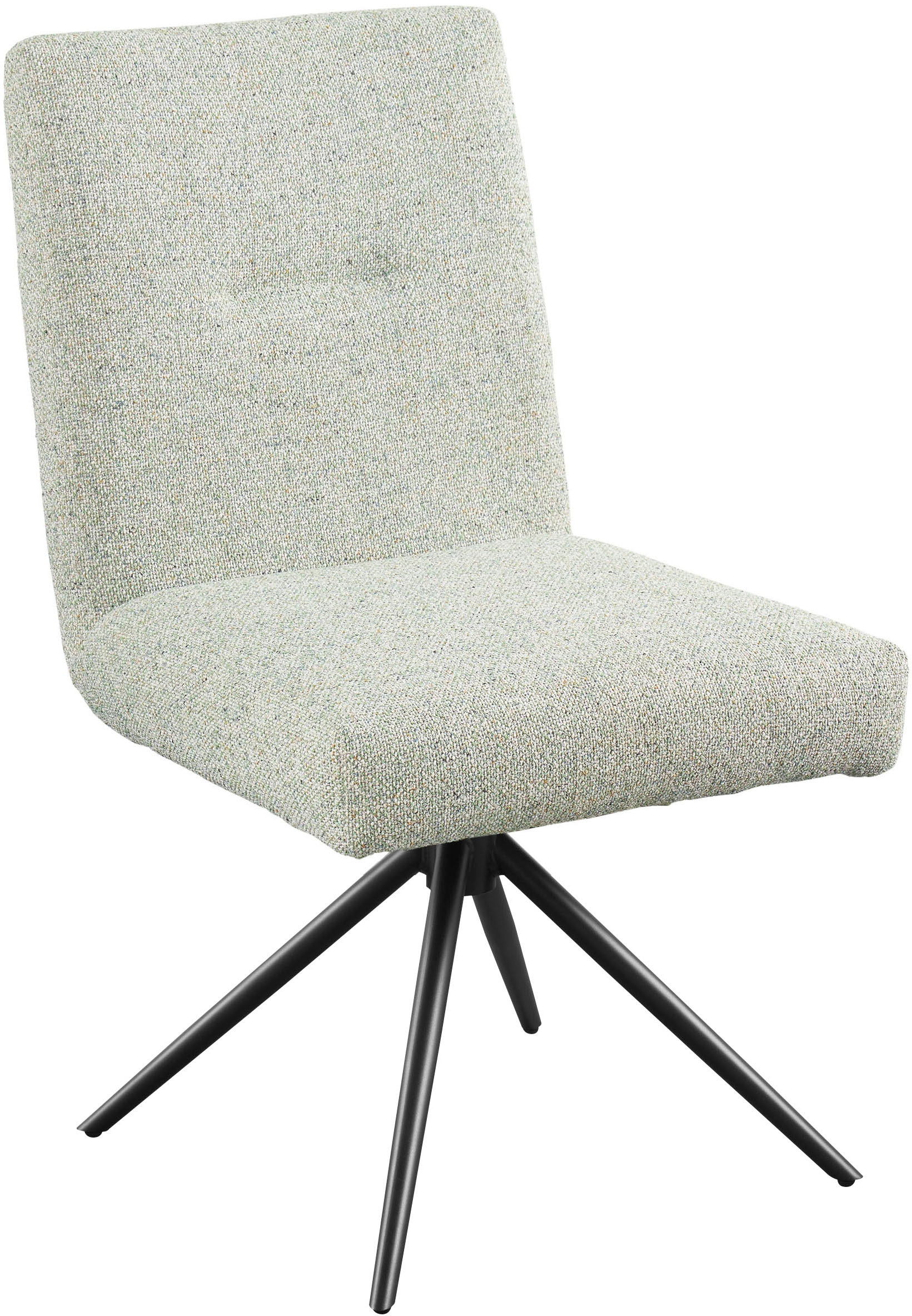 set one by Musterring Esszimmerstuhl »Tracy« (Packung) 2er-Set, Stativgestell schwarz, Sitz aus Webstoff, B52 x T65 cm