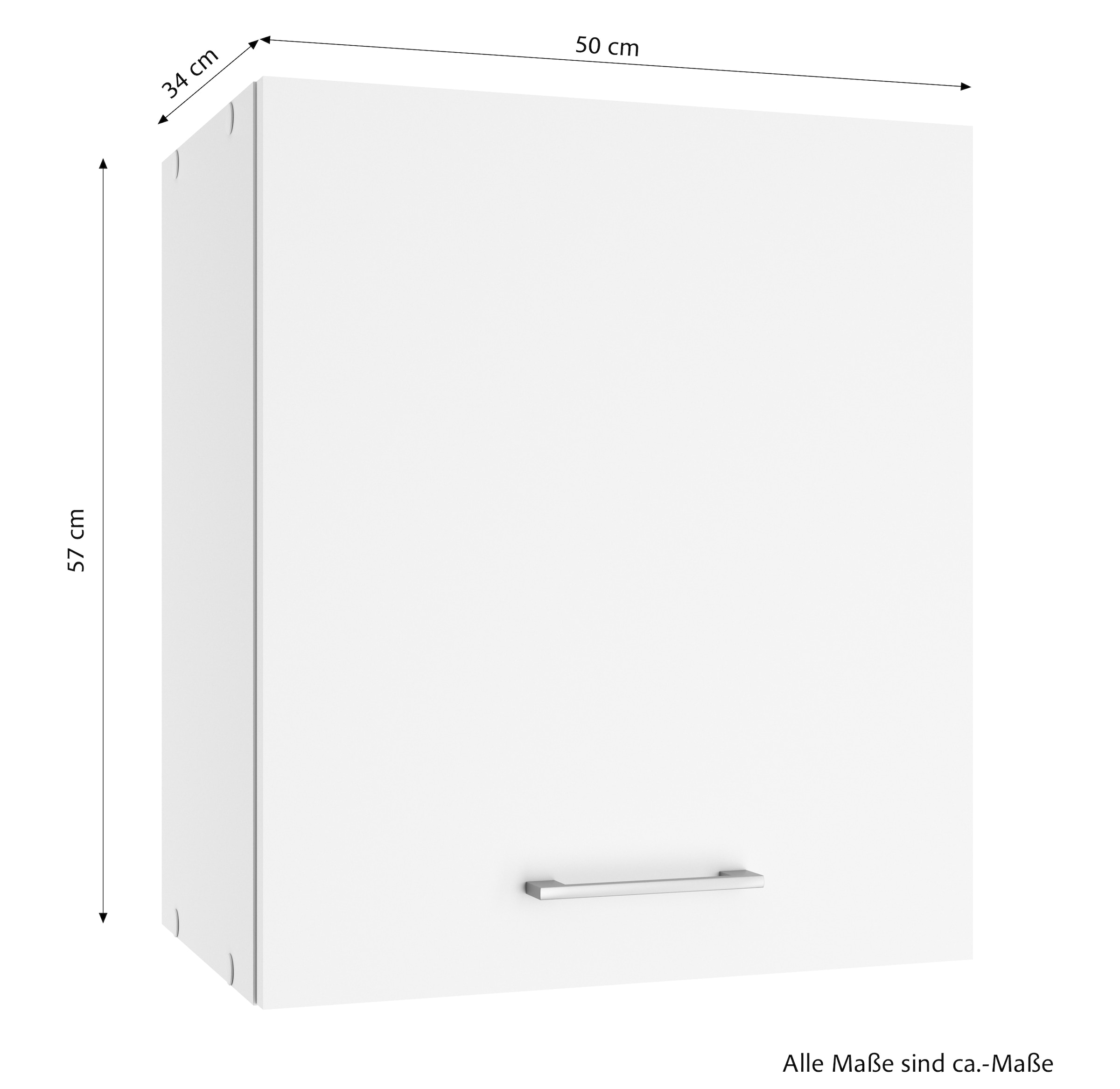 KOCHSTATION Hängeschrank »KS-Milan«, HELD Möbel, Hängeschrank 50 cm, matte oder hochglänzende Fronten