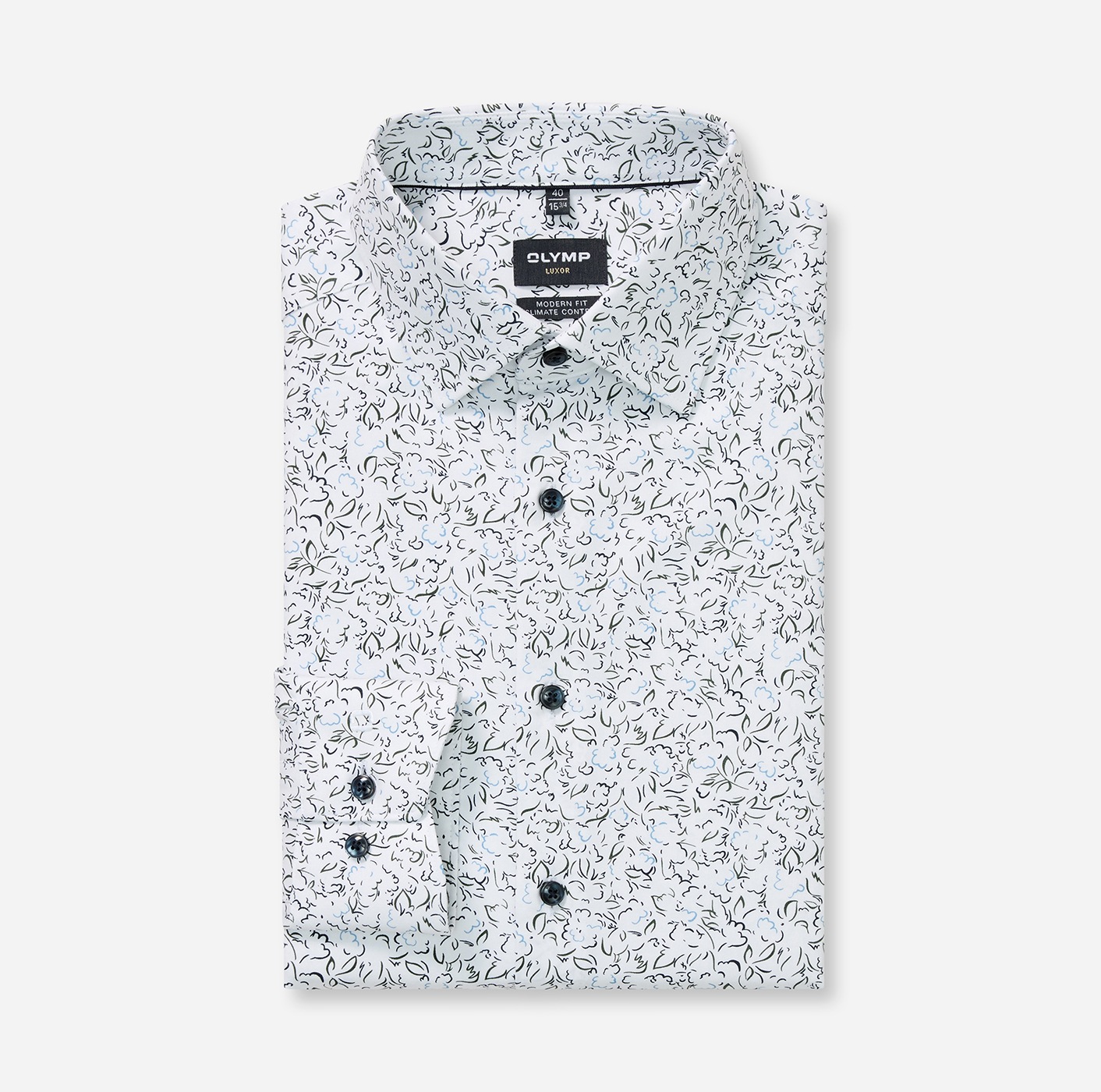 OLYMP Langarmhemd »Luxor« modern fit, Businesshemd, New Kentkragen