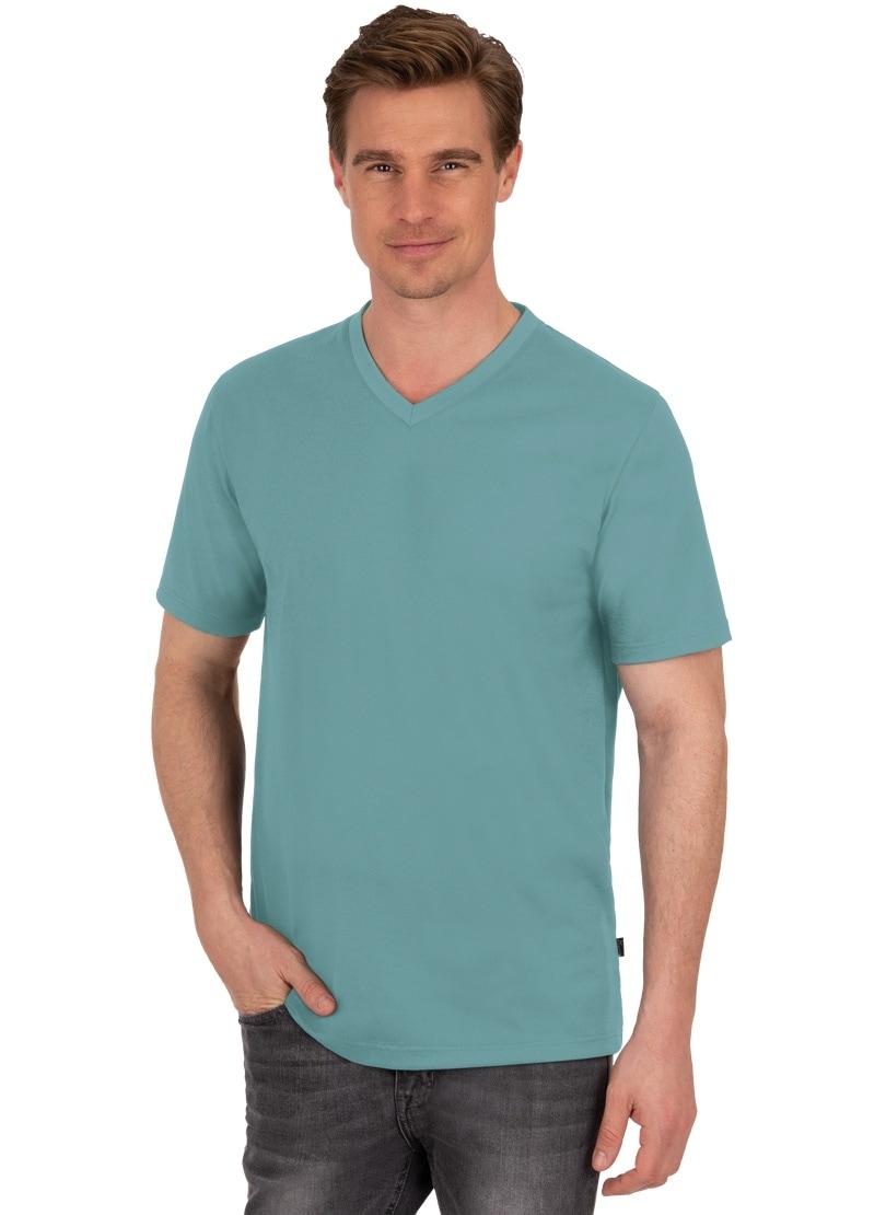 Baumwolle« bei ♕ »TRIGEMA Trigema T-Shirt DELUXE V-Shirt