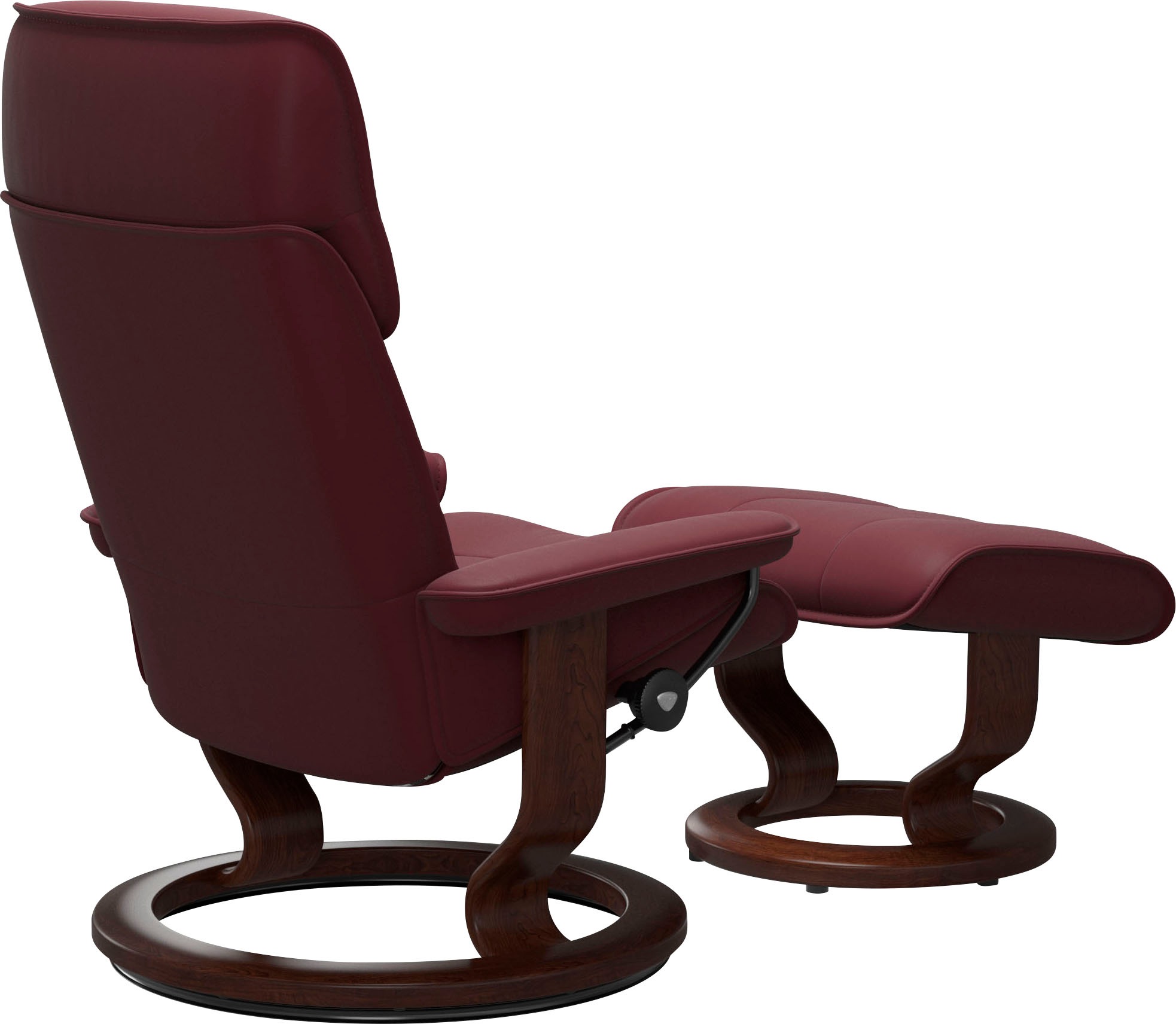 Stressless® Relaxsessel »Admiral«, (Set, Relaxsessel inkl. Hocker), mit Classic Base, Größe M & L, Gestell Braun