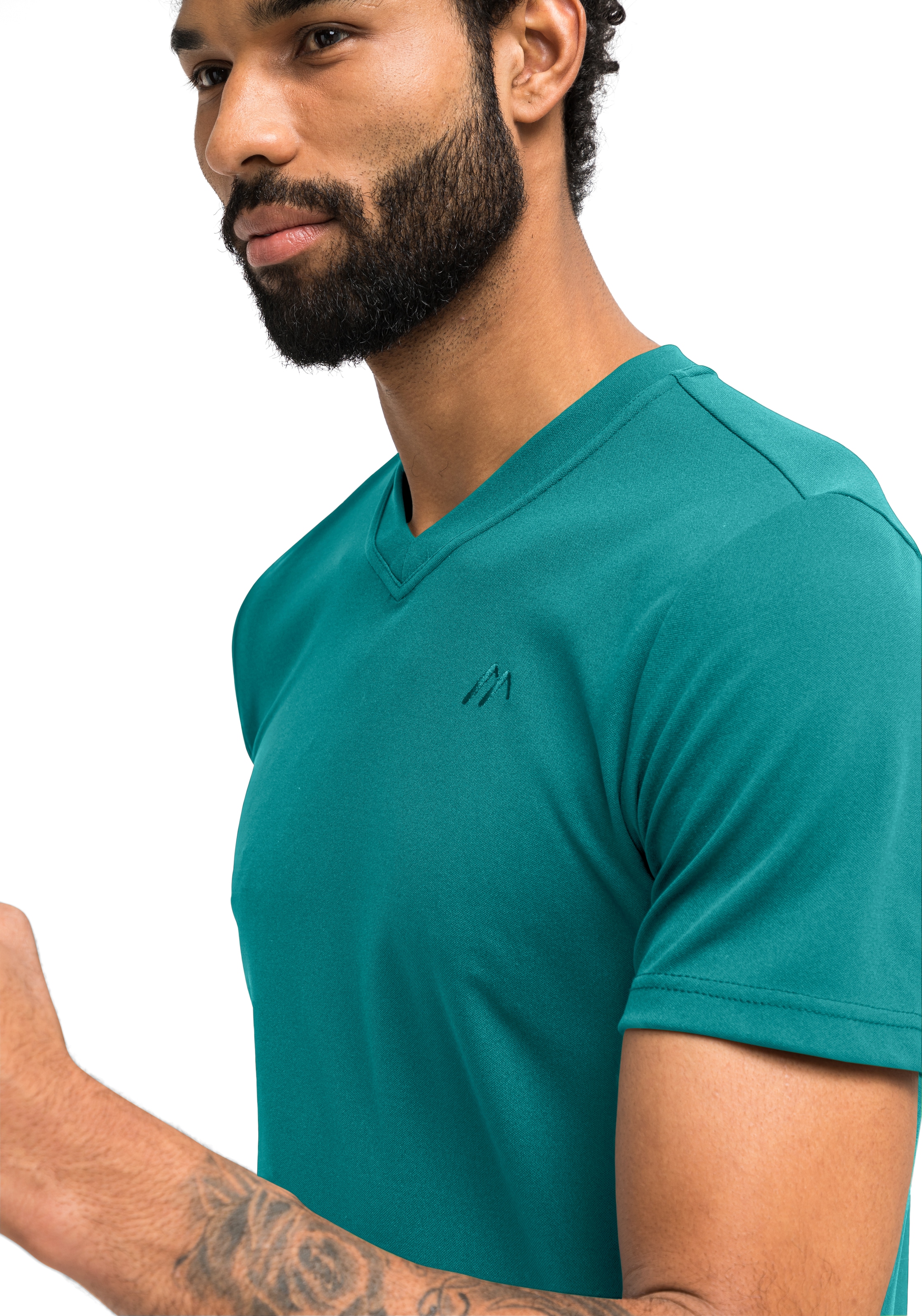 Maier Sports für Herren Funktionsshirt »Wali«, bei und Wandern Kurzarmshirt T-Shirt, Freizeit