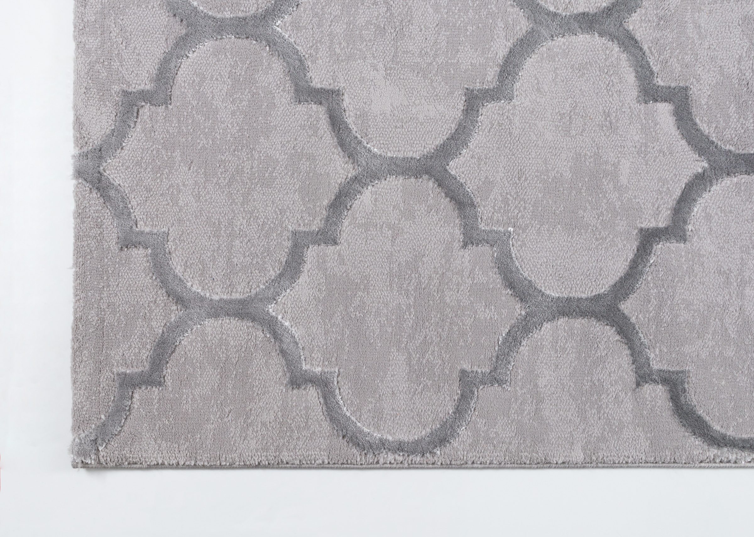 my home Teppich »Badra  Kurzflor« rechteckig 12 mm Höhe geometrisch, Hoch Tief Design, 3-D Wirkung, Ornamente, Wohnzimmer