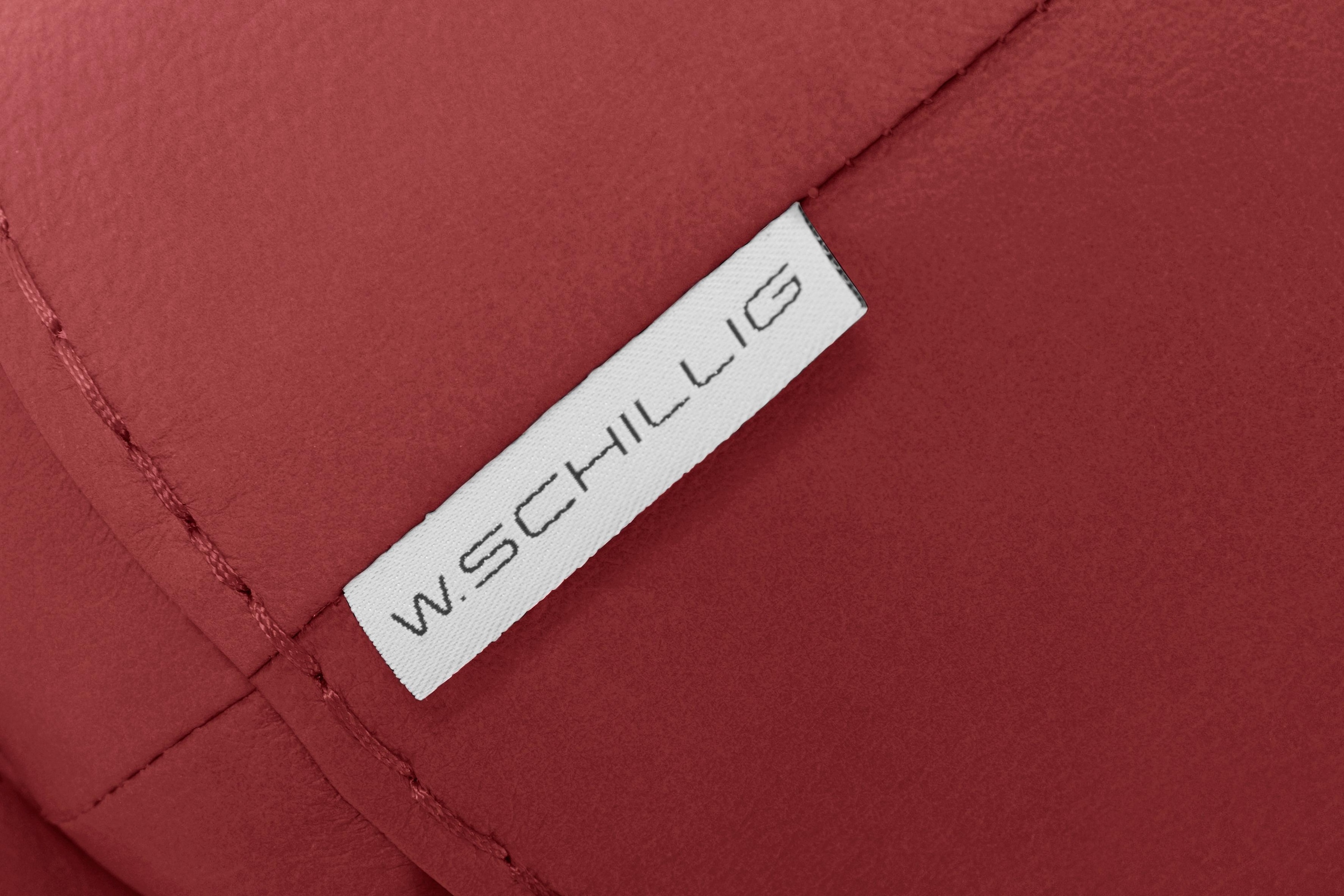 W.SCHILLIG Hocker »montanaa«, mit Metallkufen in Schwarz pulverbeschichtet, Breite 141 cm