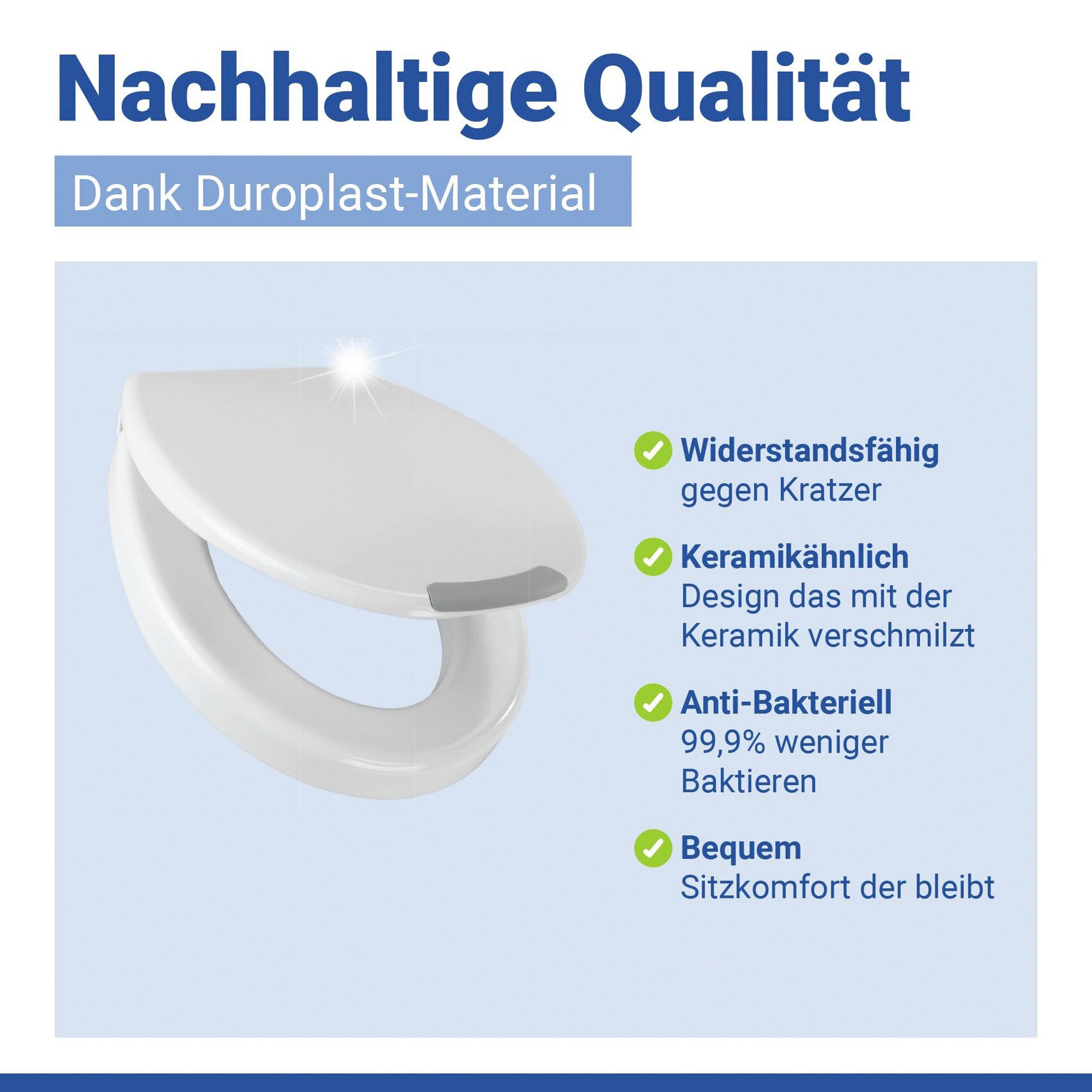 WENKO WC-Sitz »Secura Comfort« mit Sitzflächenerhöhung und Absenkautomatik