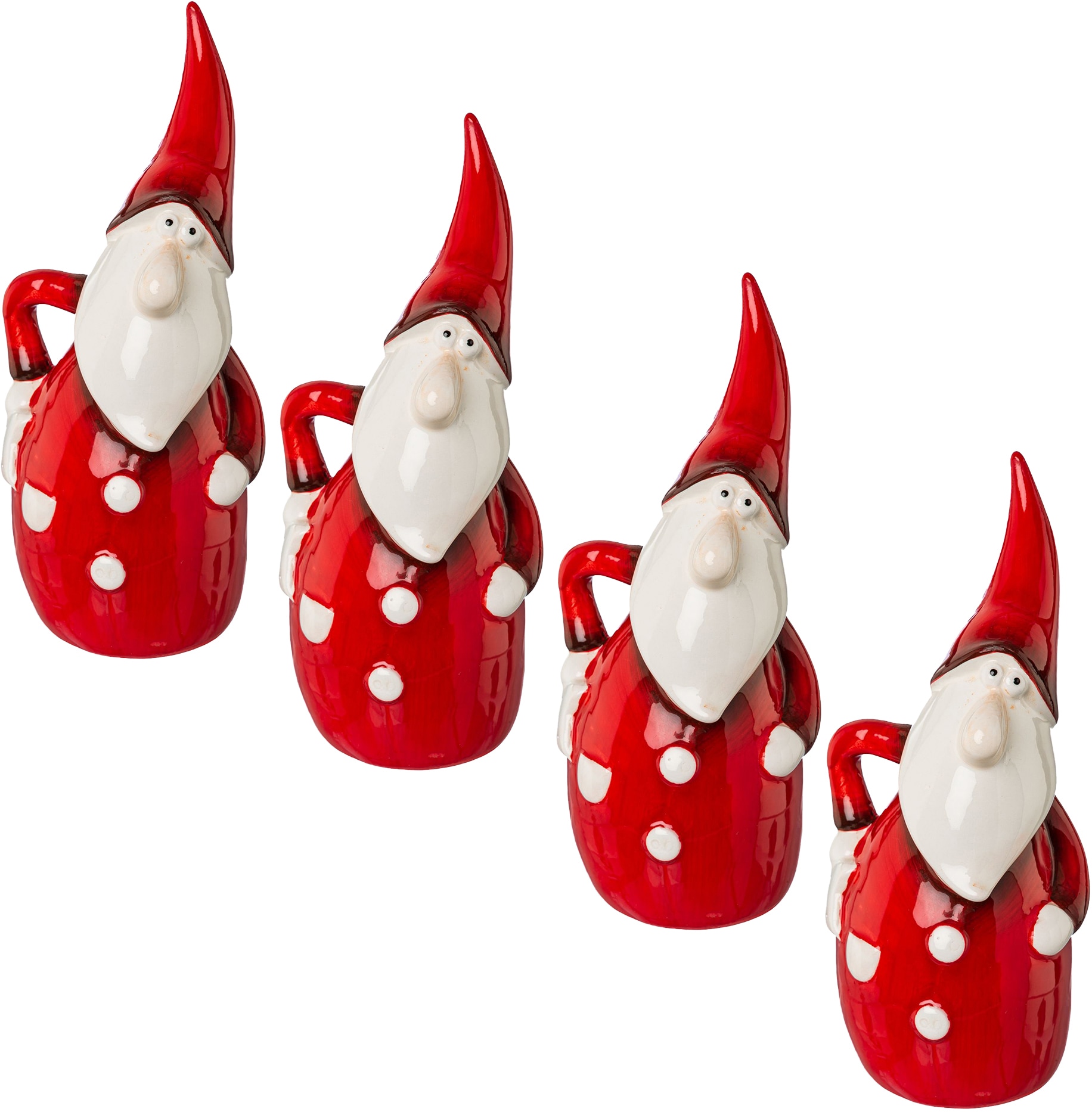 auf aus cm »Weihnachtsdeko Keramik, 18 Weihnachtsmann rot«, Creativ kaufen Raten ca. home Höhe