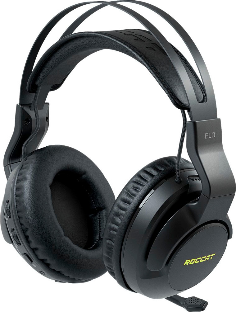 ROCCAT Gaming-Headset Gaming »Elo Garantie XXL Mikrofon 3 abnehmbar-Rauschunterdrückung Kabelloses - RGB | Headset«, UNIVERSAL ➥ PC Jahre Air 7.1 Surround-Sound