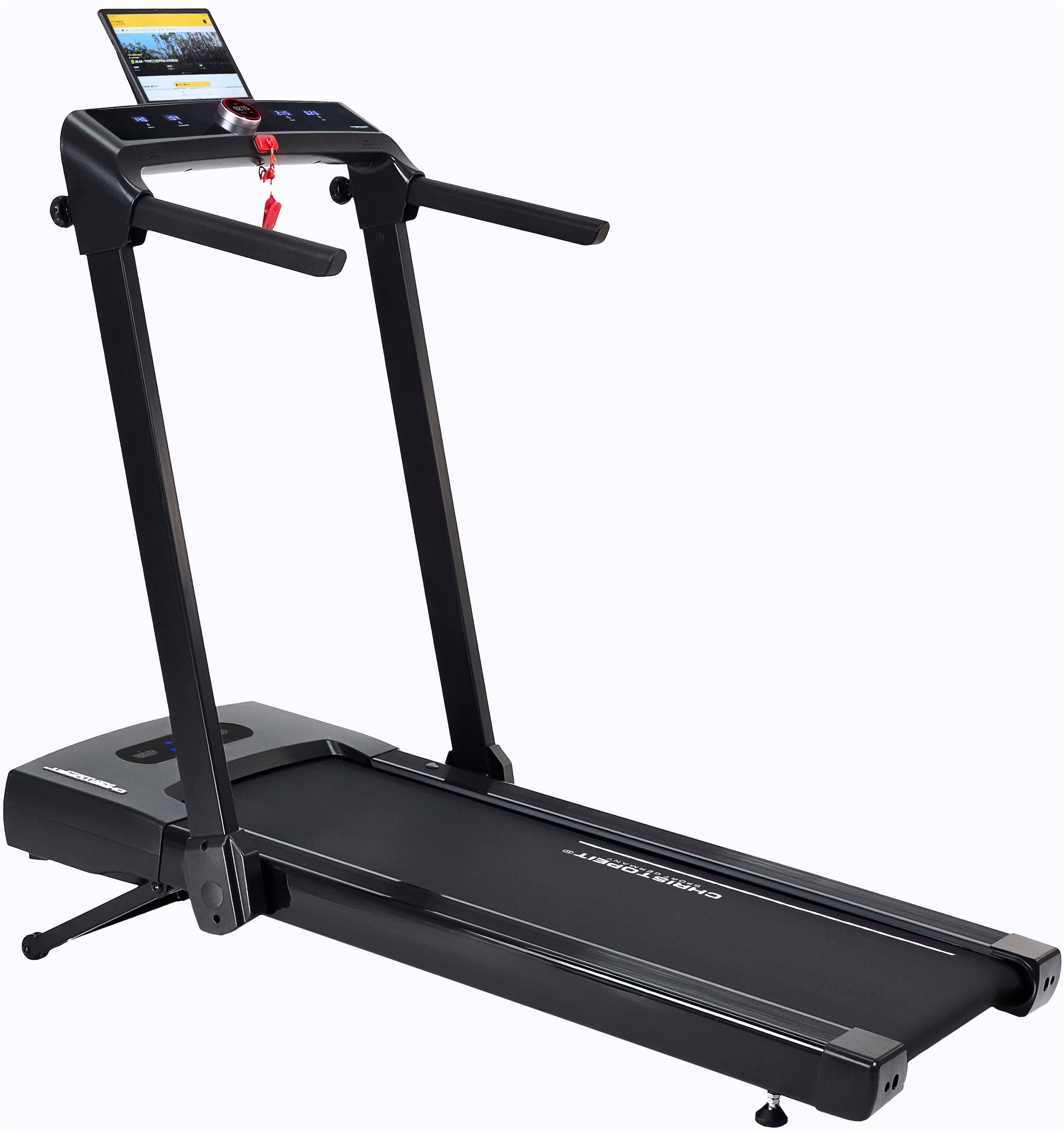 Christopeit Sport® Laufband »2 in 1«, (1 tlg., inkl. Bluetooth-Musikboxen), bis max. 14 km/h, klappbar