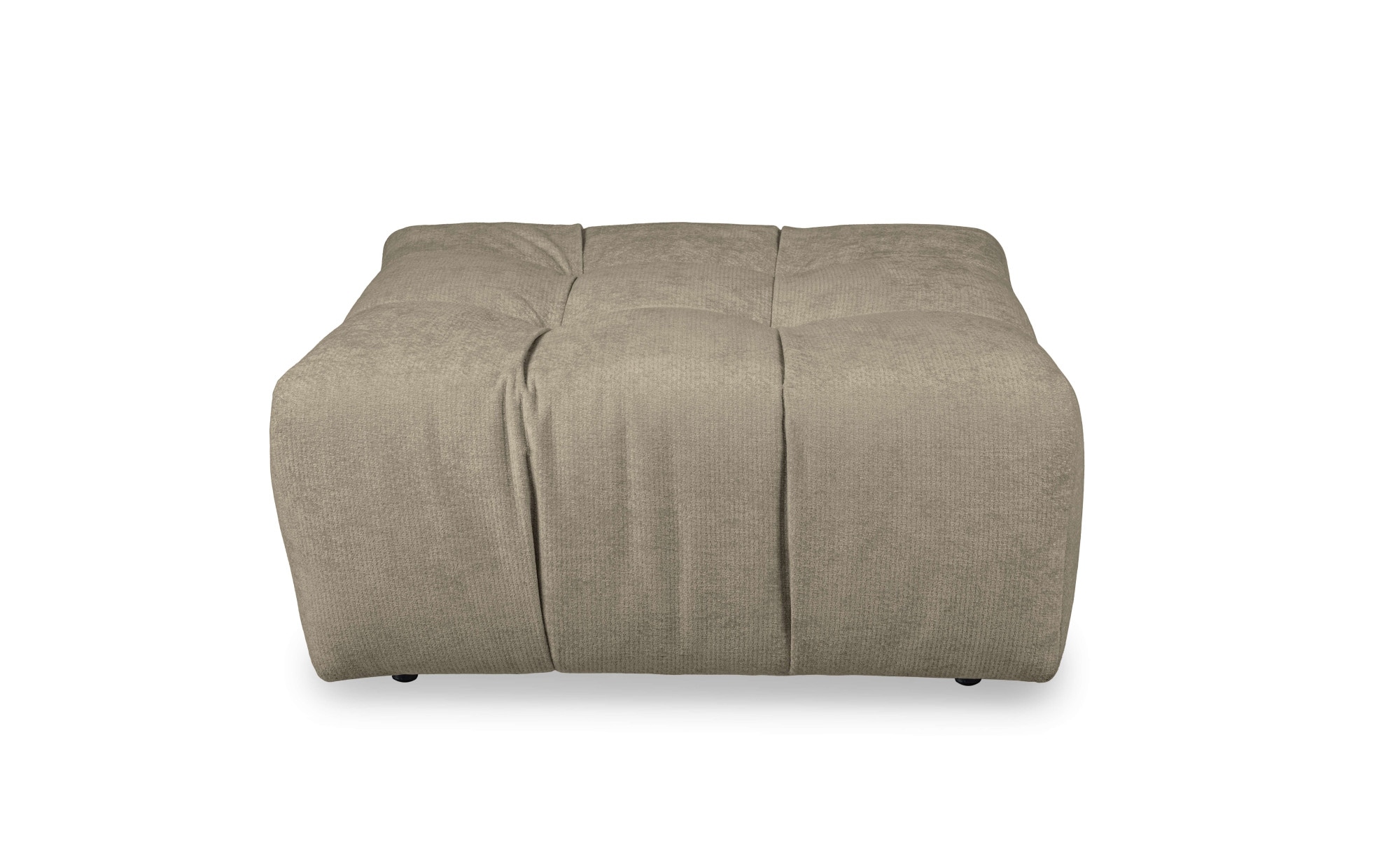 INOSIGN Polsterhocker »Calmara, weicher Lounge-Sitzkomfort«, bodentief, Samt oder Chenille, mit Knopfsteppung