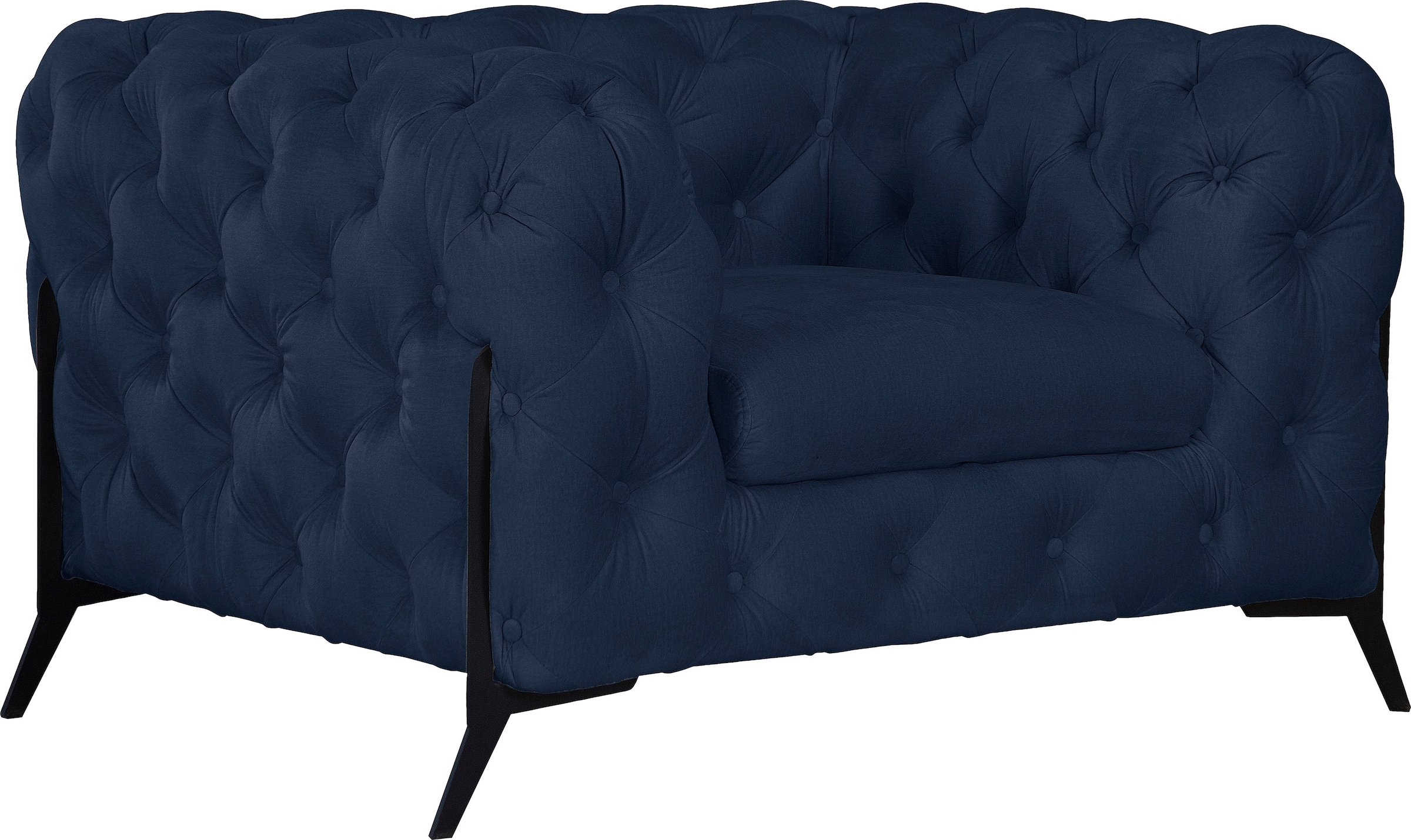 Home affaire Chesterfield-Sessel »Amaury Sessel« aufwändige Knopfheftung, moderne Chesterfield Optik, Fußfarbe wählbar