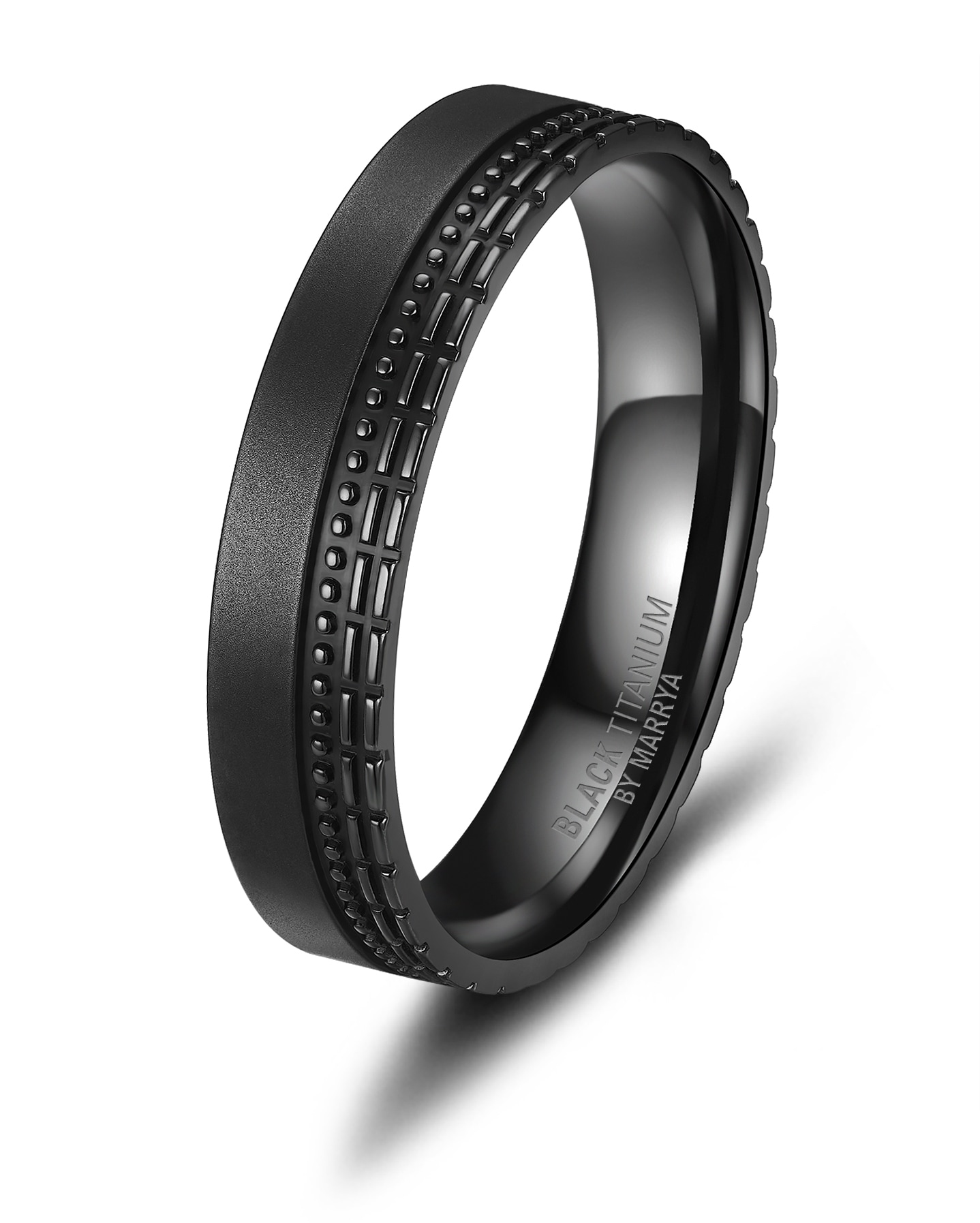 Marrya Trauring »BLACK TITANIUM by MARRYA Black Titanium - Zirkonium Ringe Trauringe Eheringe Partnerringe«