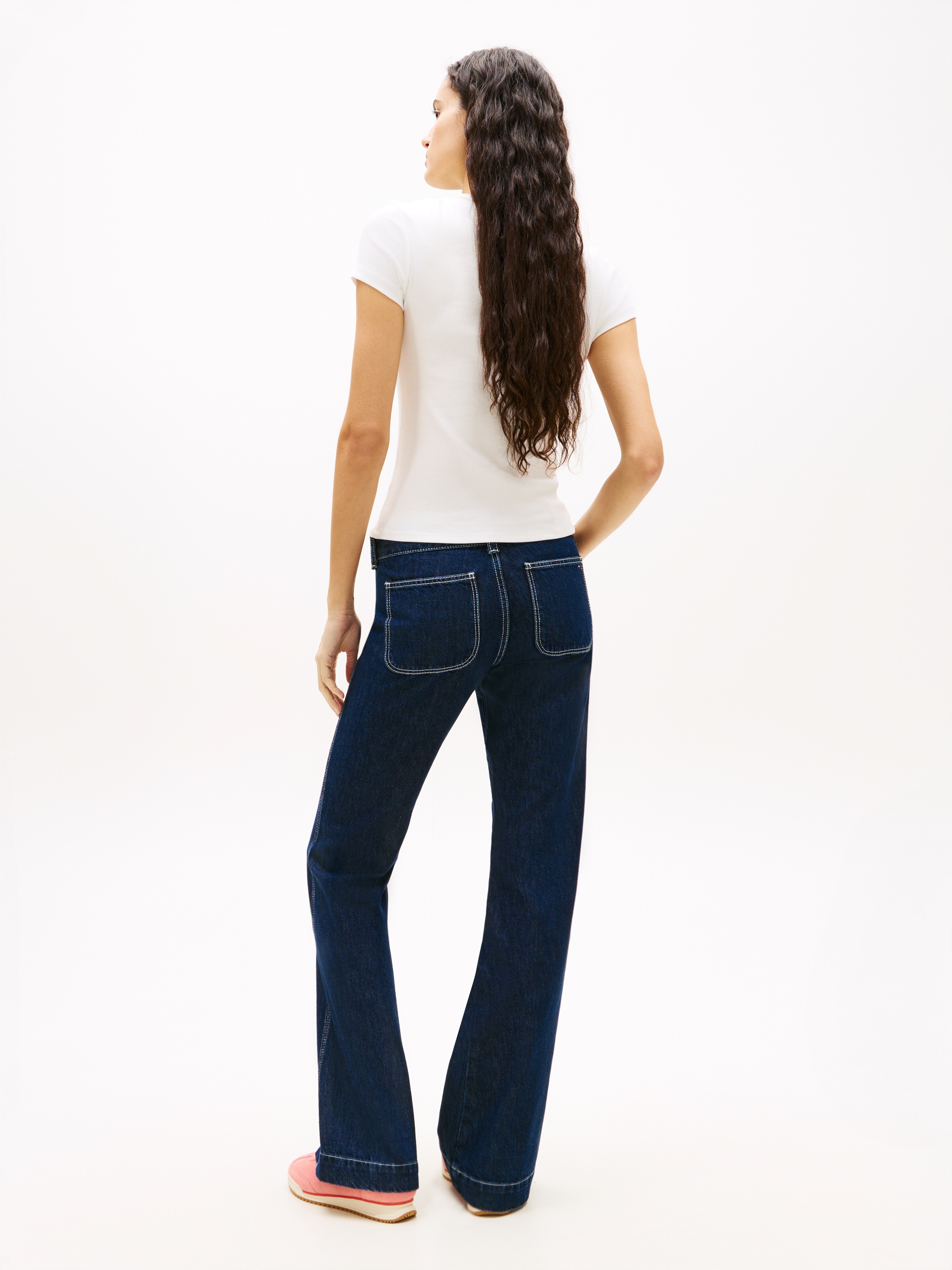 Tommy Jeans Kurzarmshirt »TJW 2PACK SLIM ESSENTIAL RIB SS« Packung, 2er-Pack, 2 Stk. mit gerippter Struktur, Rundhals