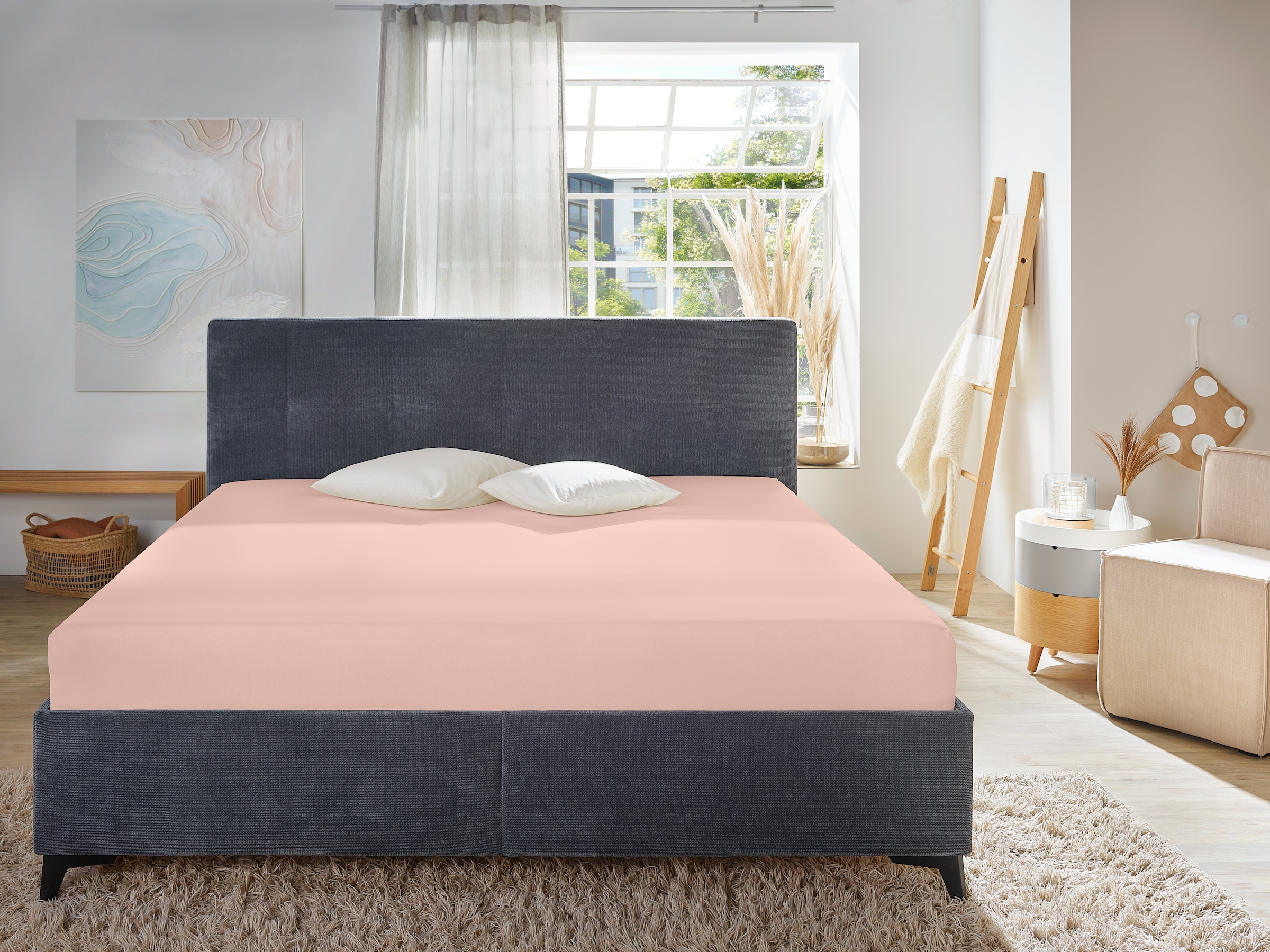 Primera Spannbettlaken »Mako-Feinjersey Spannbetttuch« Geeignet für Standardmatratzen bis 22 cm, 100% Baumwolle