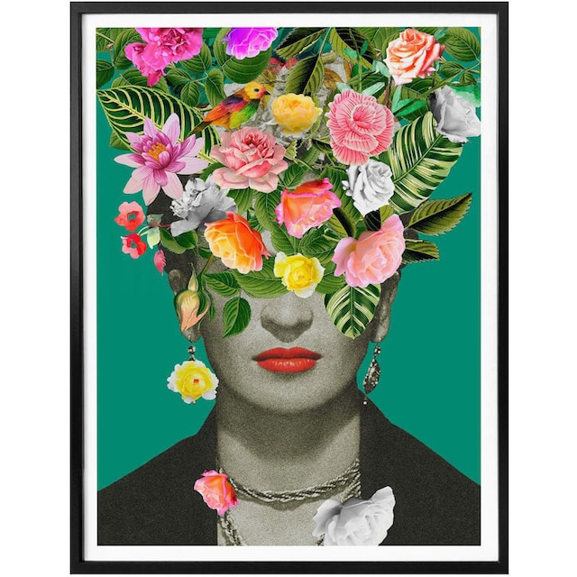 Wall-Art Poster »Frida Floral Studio«, Schriftzug, (1 St.) bequem kaufen