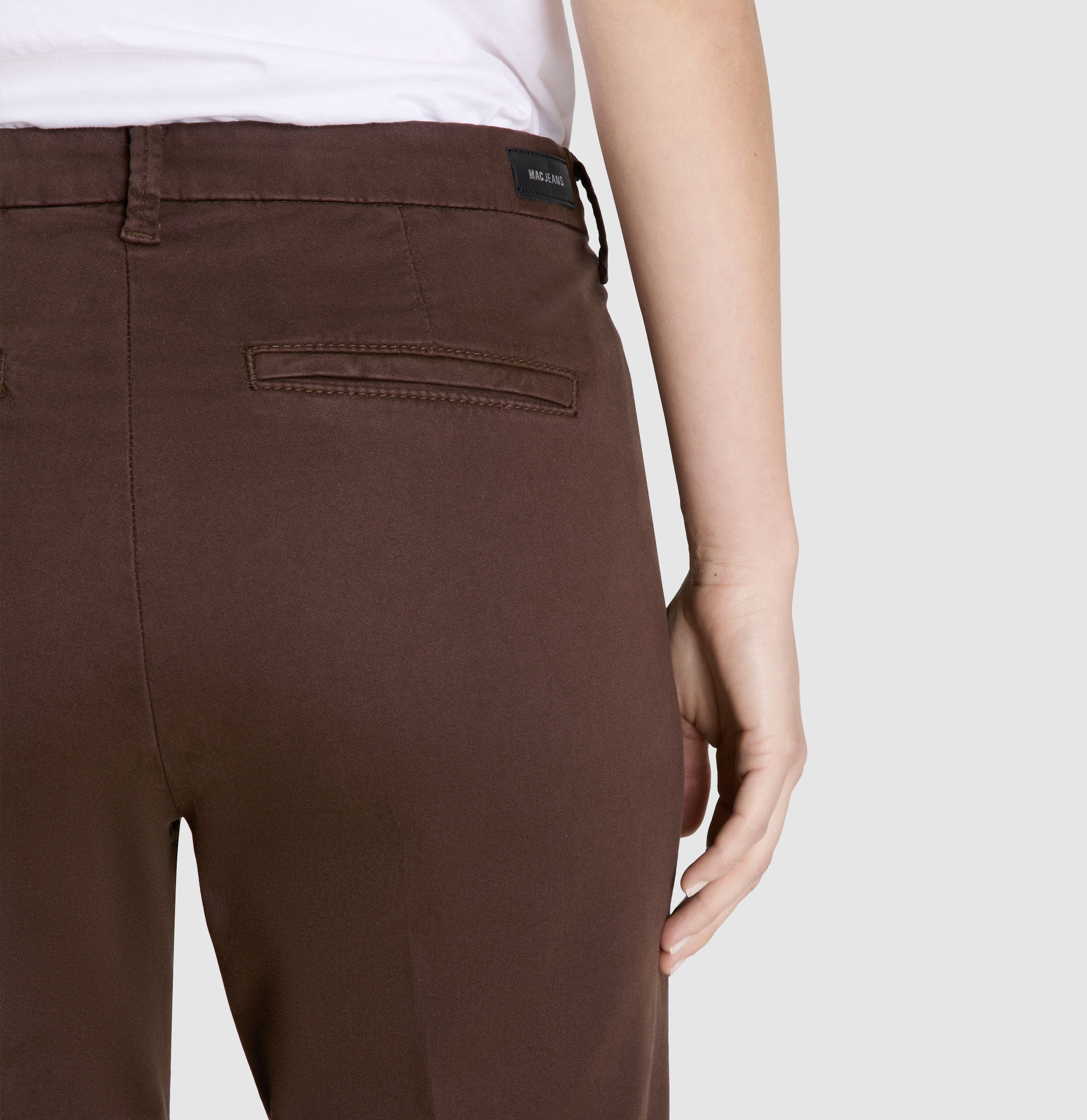 MAC Chinohose »CHINO turn up«  mit dezentem Glanz, elegant und sportiv zugleich
